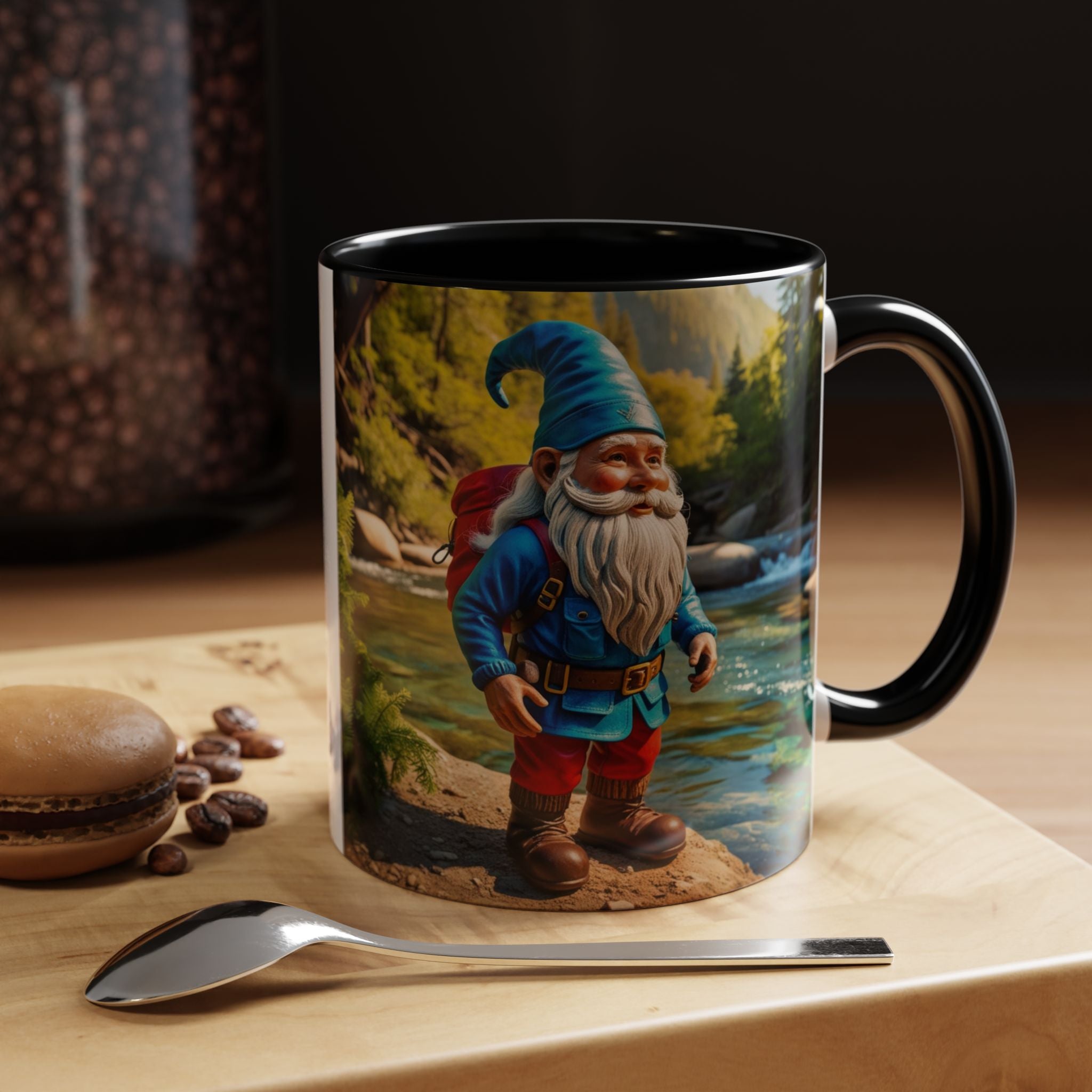 Gnome Mug: Nordic Folklore Gift, Scandinavian Nisse, Enchanted Creature Coffee Cup