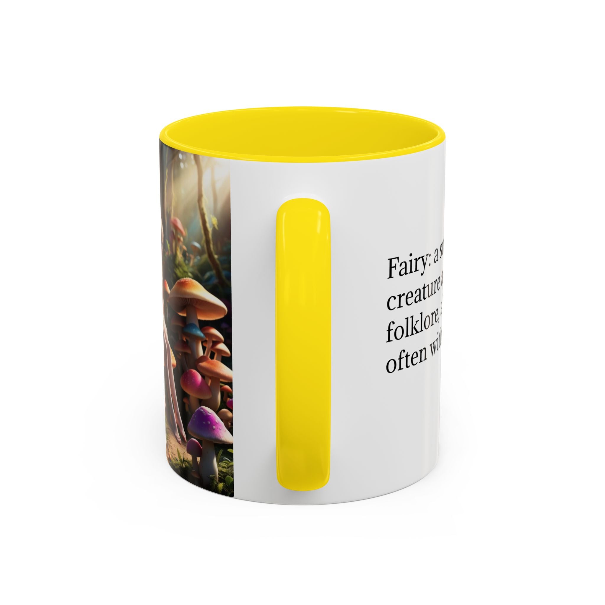 Fairy Garden Mug: Ceramic Toadstool Coffee Cup, Enchanted Forest Fantasy Gift