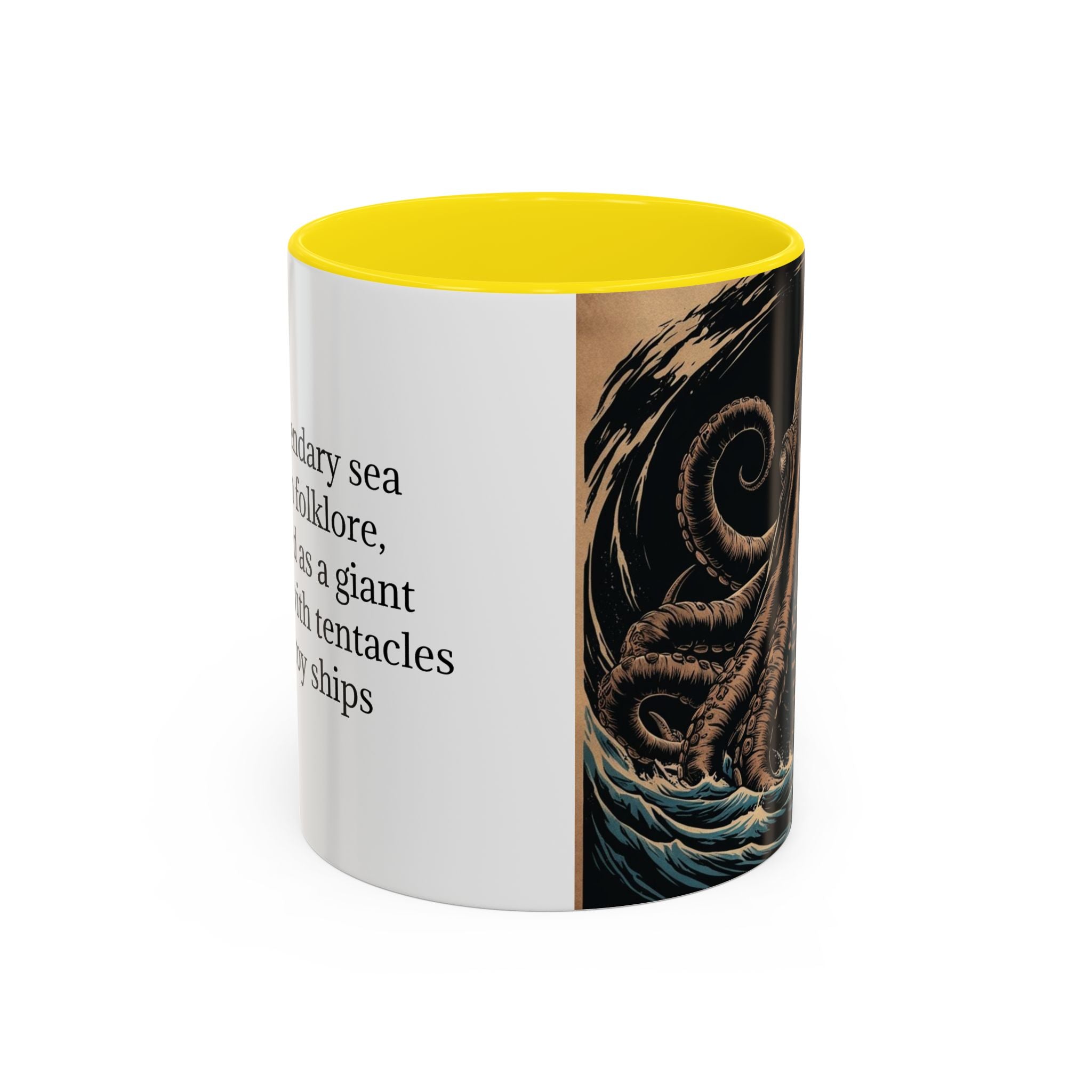 Kraken Coffee Mug: Giant Squid Coffee Cup, Sea Creature, Mugs for Men