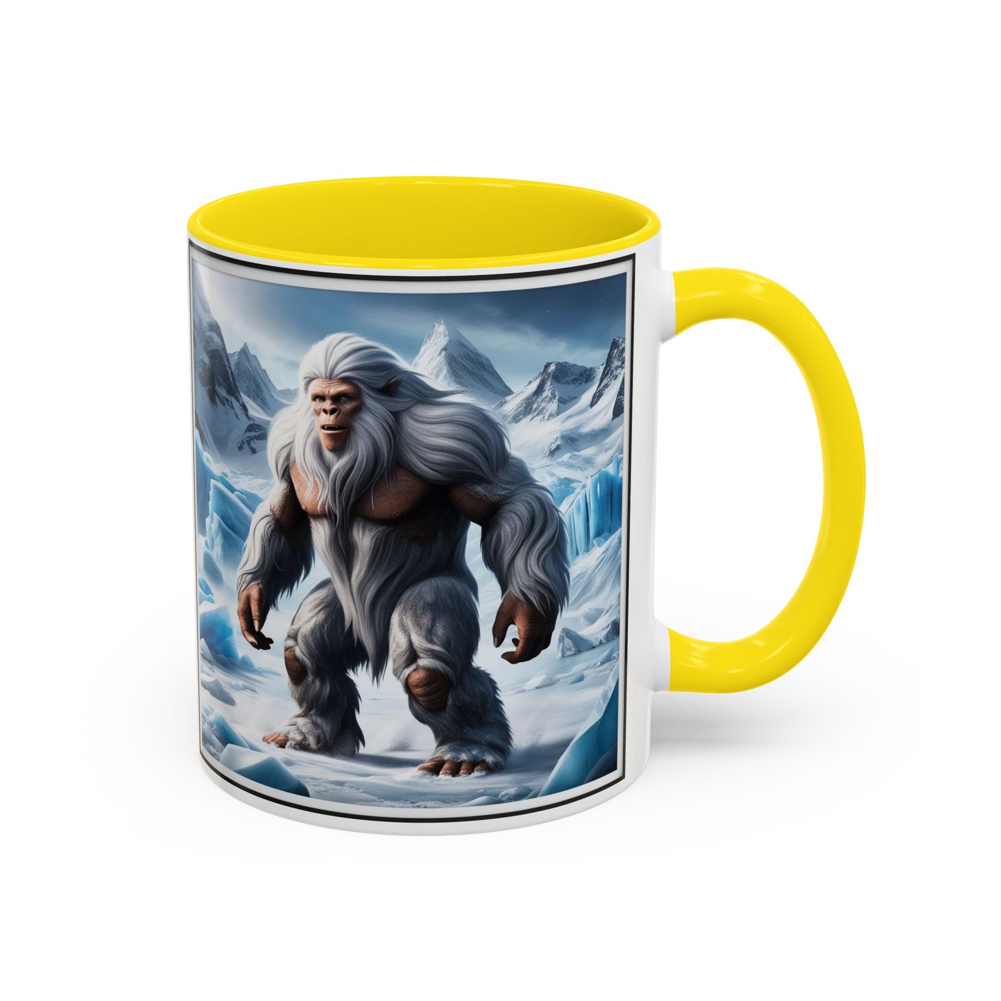 Yeti Coffee Mug: Abominable Snowman, Himalayan Mountain Cryptid, Bigfoot Camping Gift