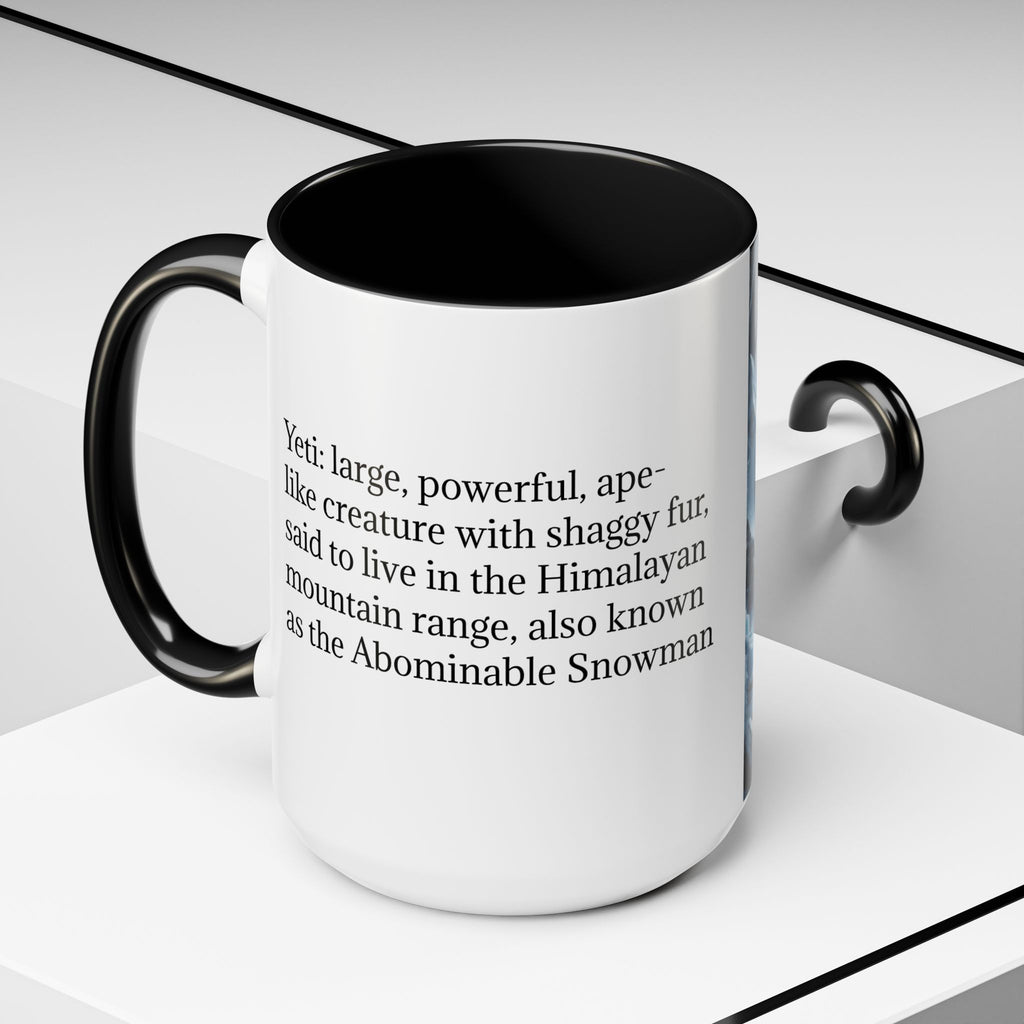 Yeti Coffee Mug: Abominable Snowman, Sasquatch Camping Gift, Himalayan Mountain Cryptid
