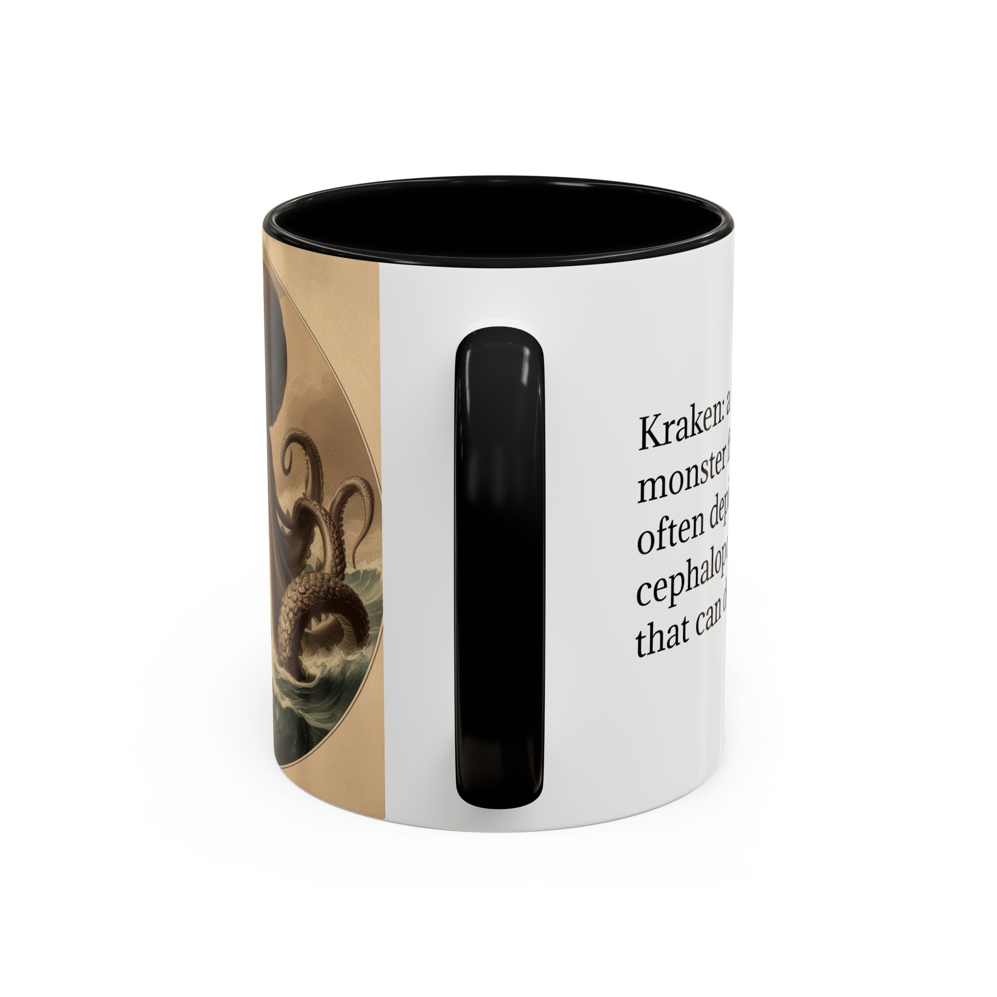 Kraken Coffee Cup: Giant Squid Coffee Mug, Mugs for Men, Mythical Creature