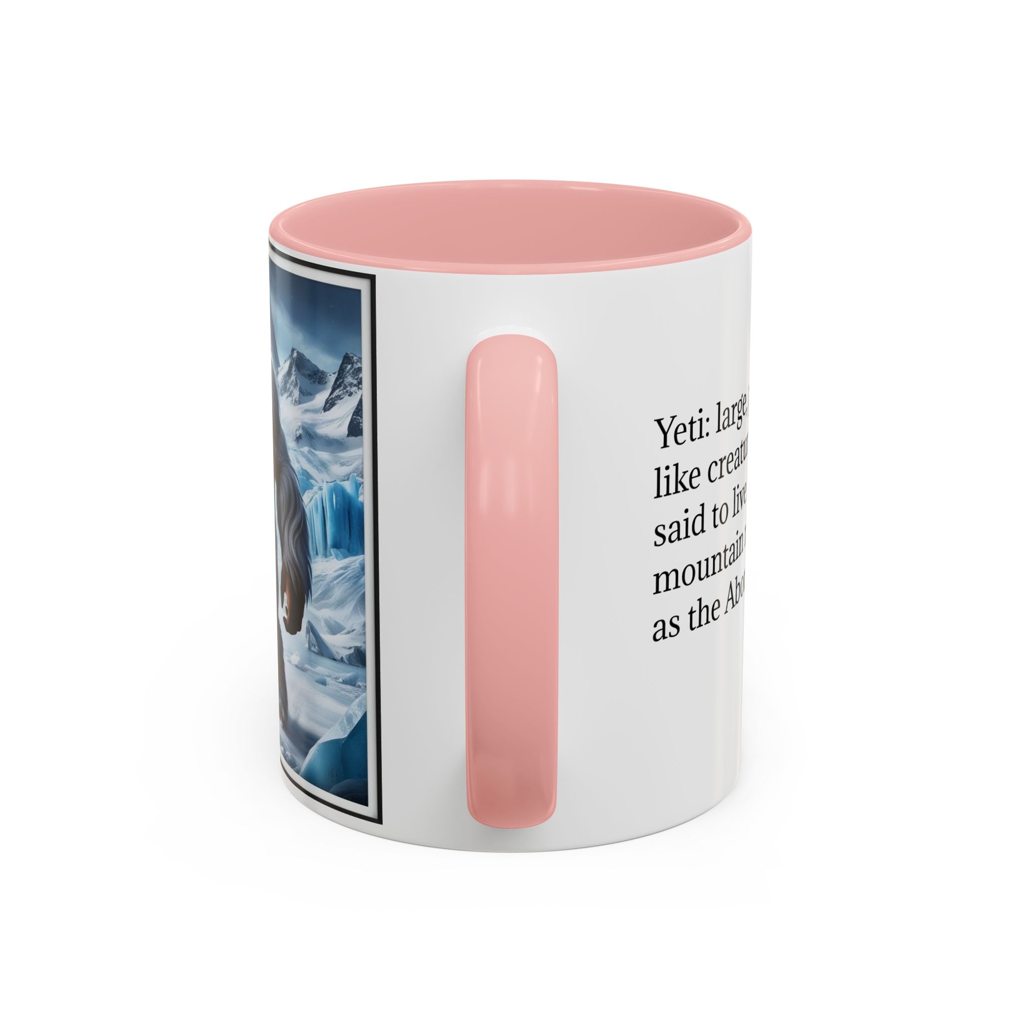 Yeti Coffee Mug: Abominable Snowman, Himalayan Mountain Cryptid, Bigfoot Camping Gift