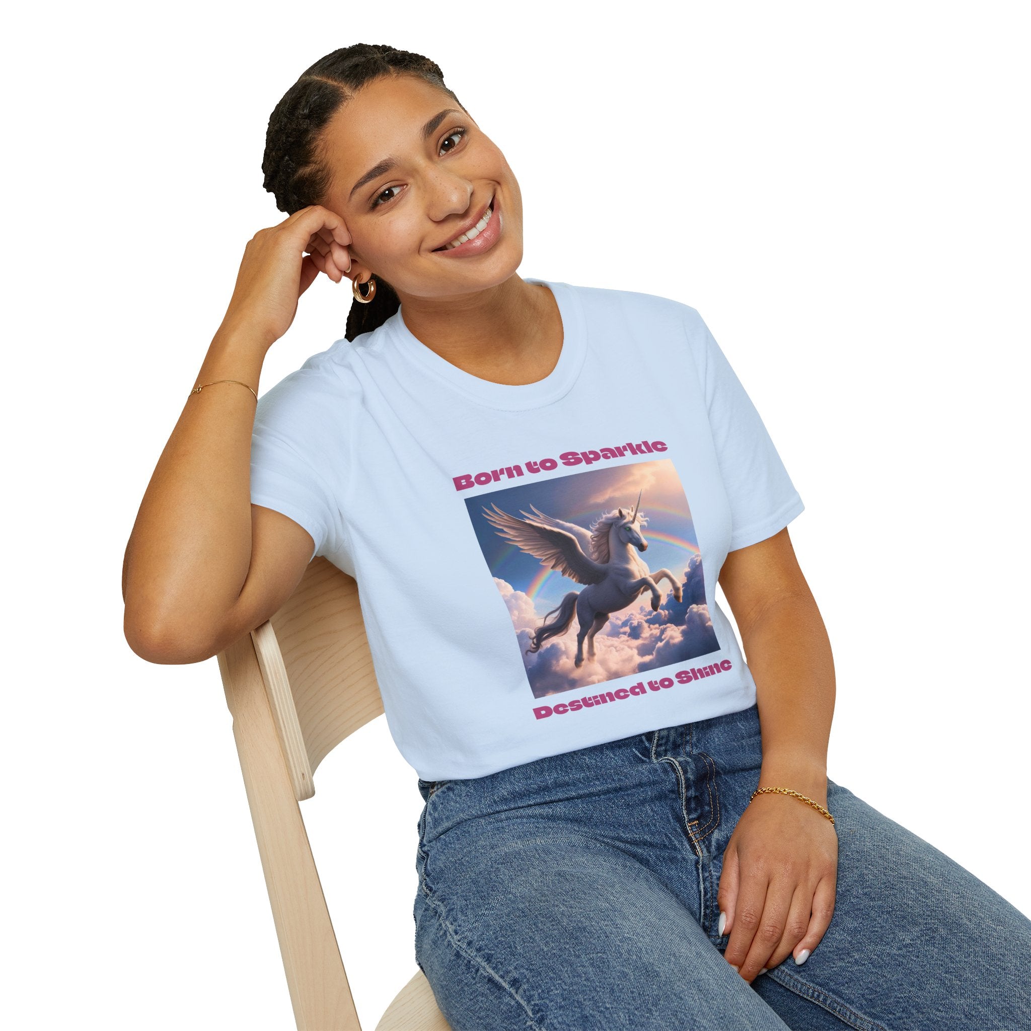 Unicorn Shirt: Legendary Alicorn Graphic Tee, Born to Sparkle, Mythical Creature