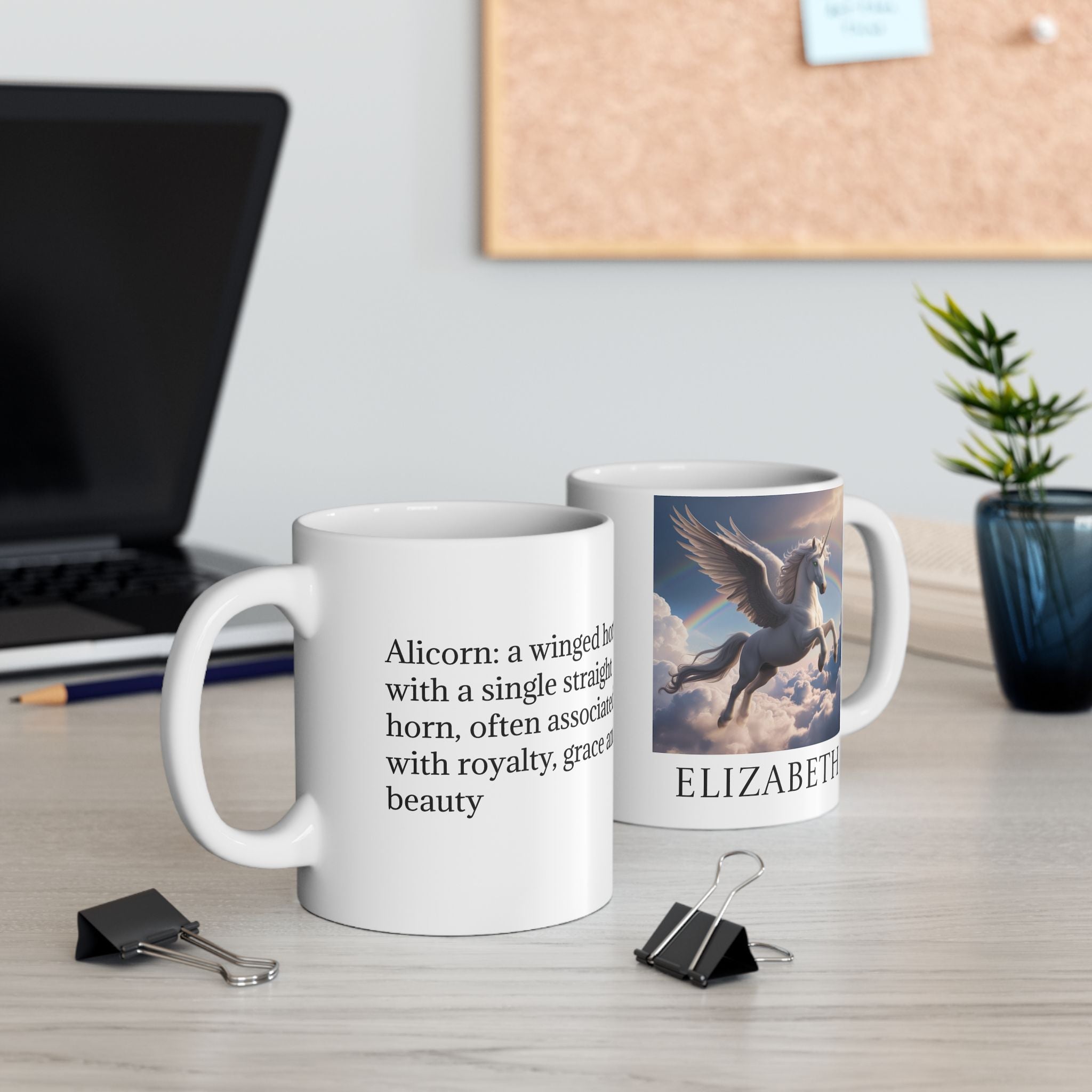 Customizable Unicorn Mug: Enchanted Alicorn, Mythical Creature, Personalized Fairytale Gift