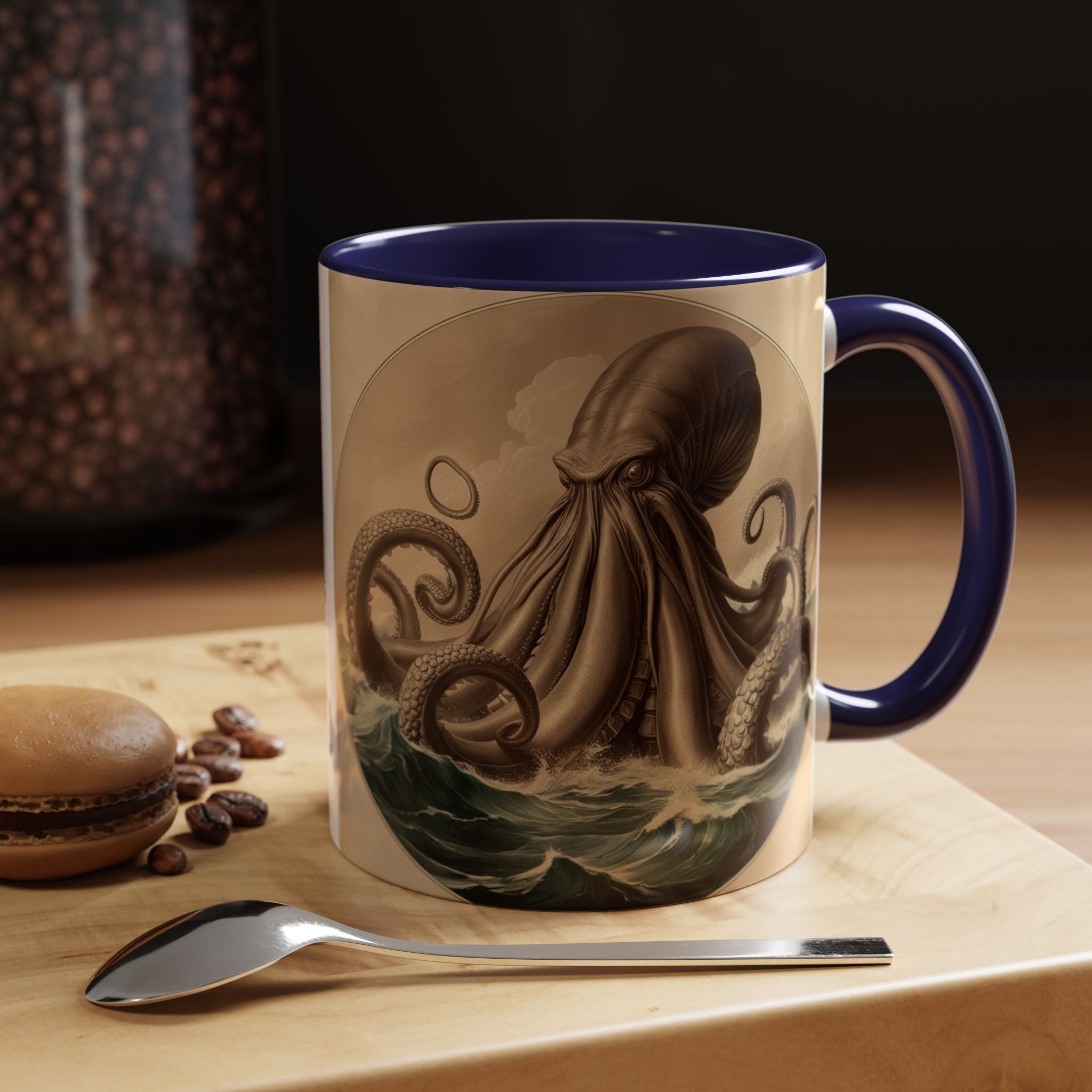 Kraken Coffee Cup: Giant Squid Coffee Mug, Mugs for Men, Mythical Creature