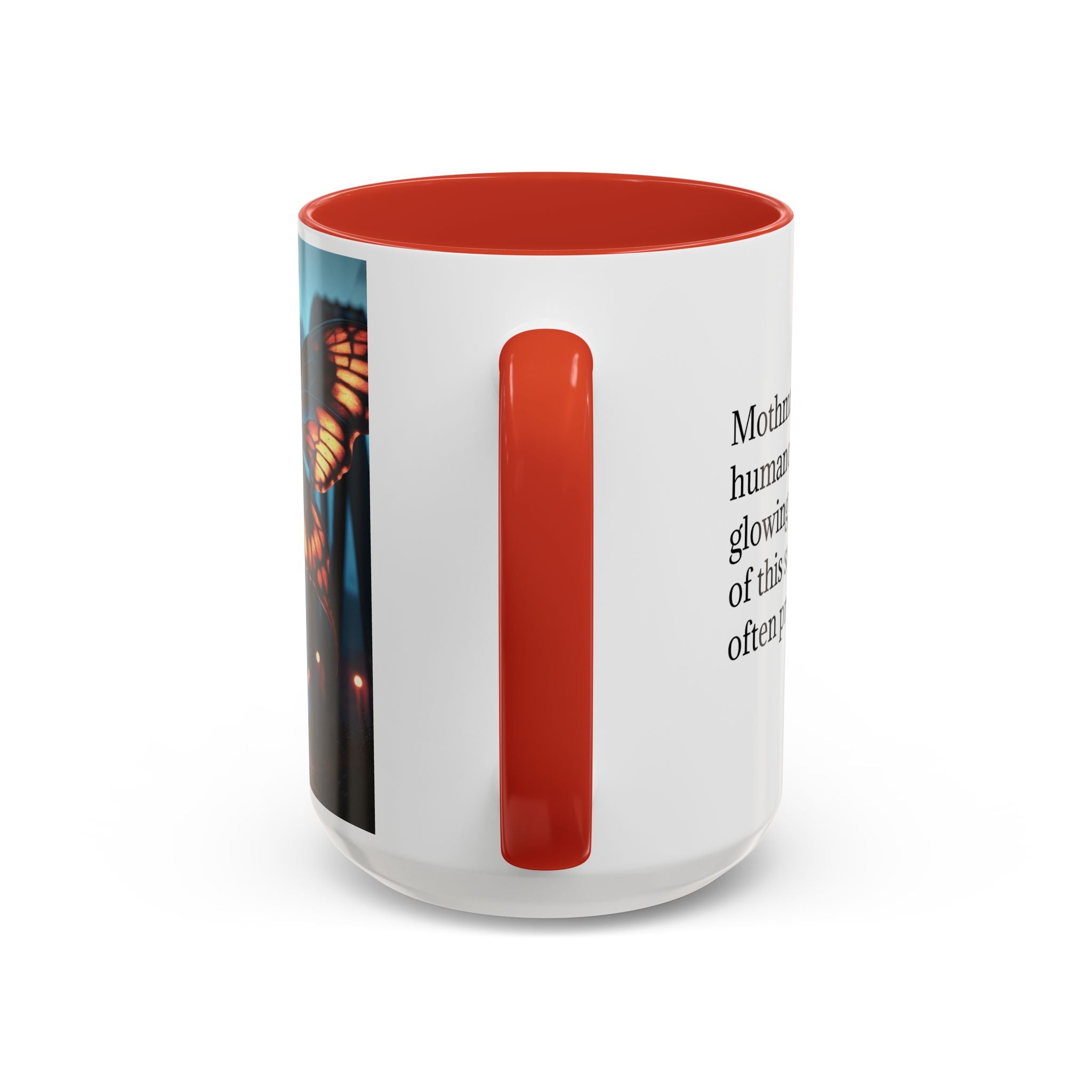 Mothman Coffee Mug: Supernatural Monster, Legendary Creature, Cryptid Gift (Bridge)