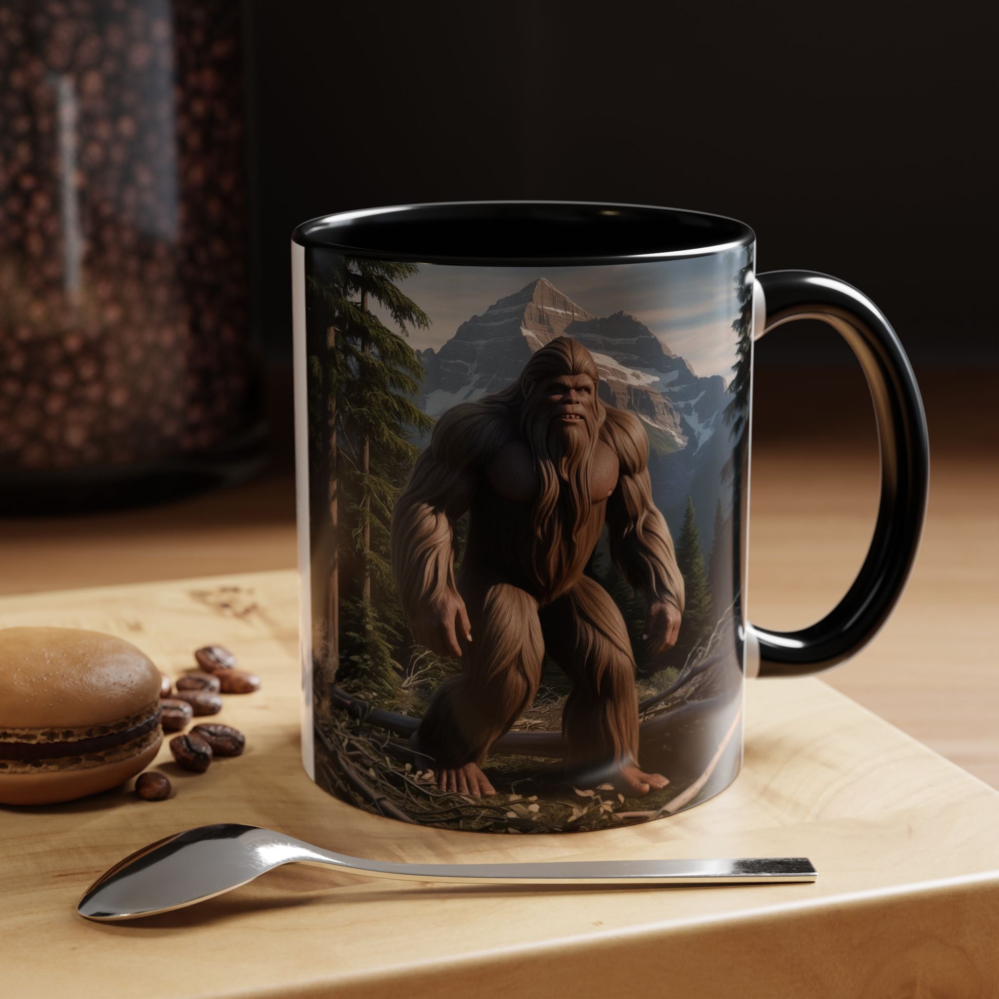 Bigfoot Mug: Sasquatch Coffee Cup, Mythical Creature, Camping Mugs for Men, Cryptozoology