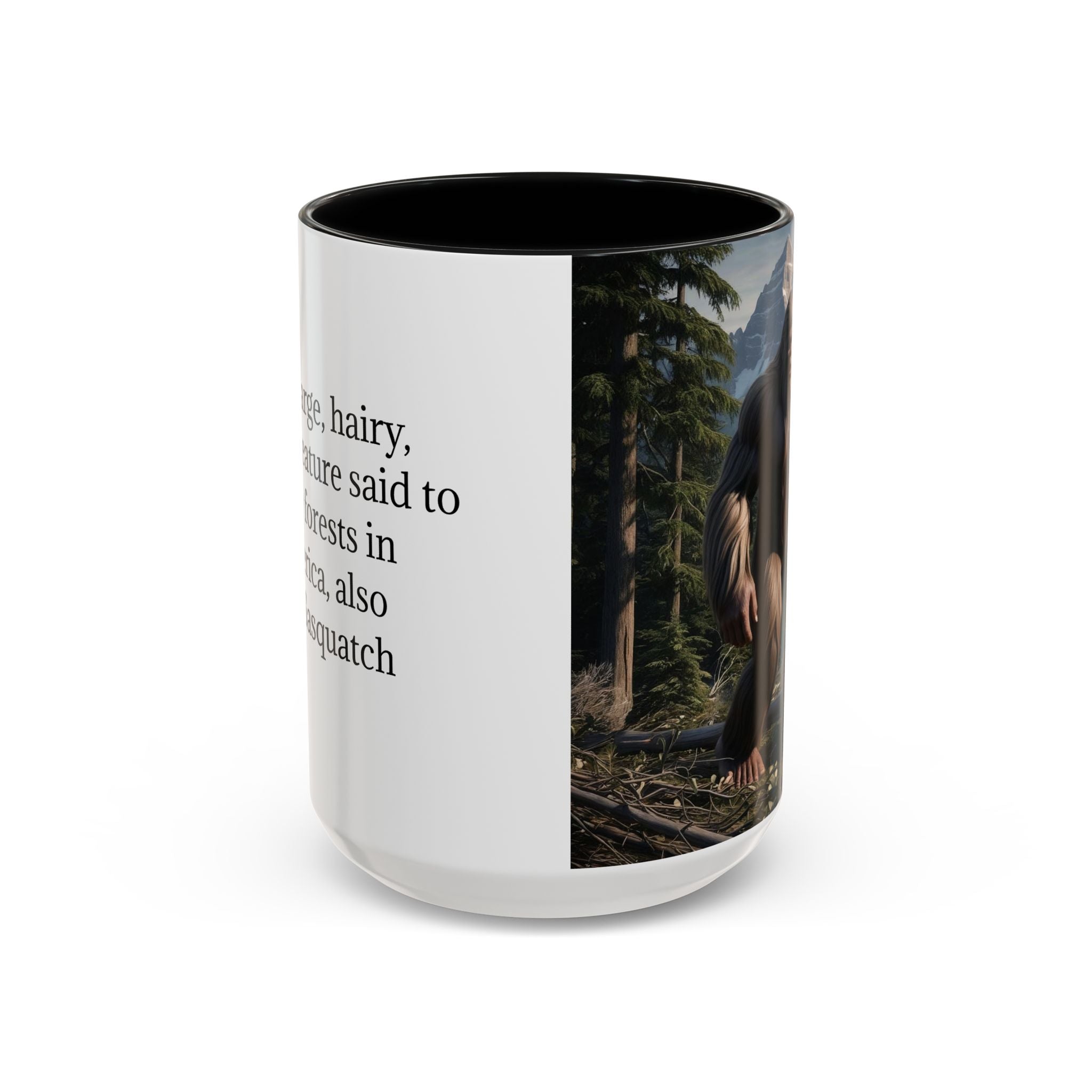 Bigfoot Mug: Sasquatch Coffee Cup, Mythical Creature, Camping Mugs for Men, Cryptozoology