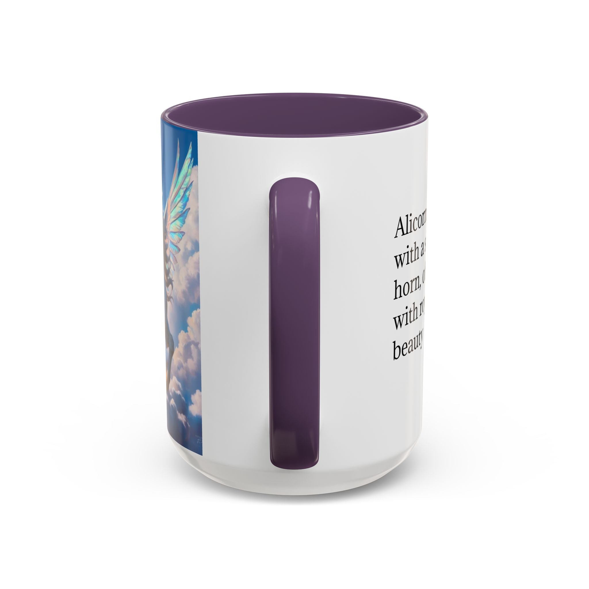 Unicorn Coffee Mug: Fairytale Alicorn, Mythical Creature, Enchanted Gift (Blue)