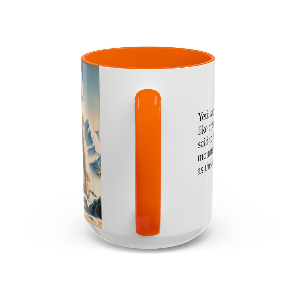 Abominable Snowman Coffee Mug: Himalayan Mountain Yeti, Mythical Creature, Sasquatch Gift