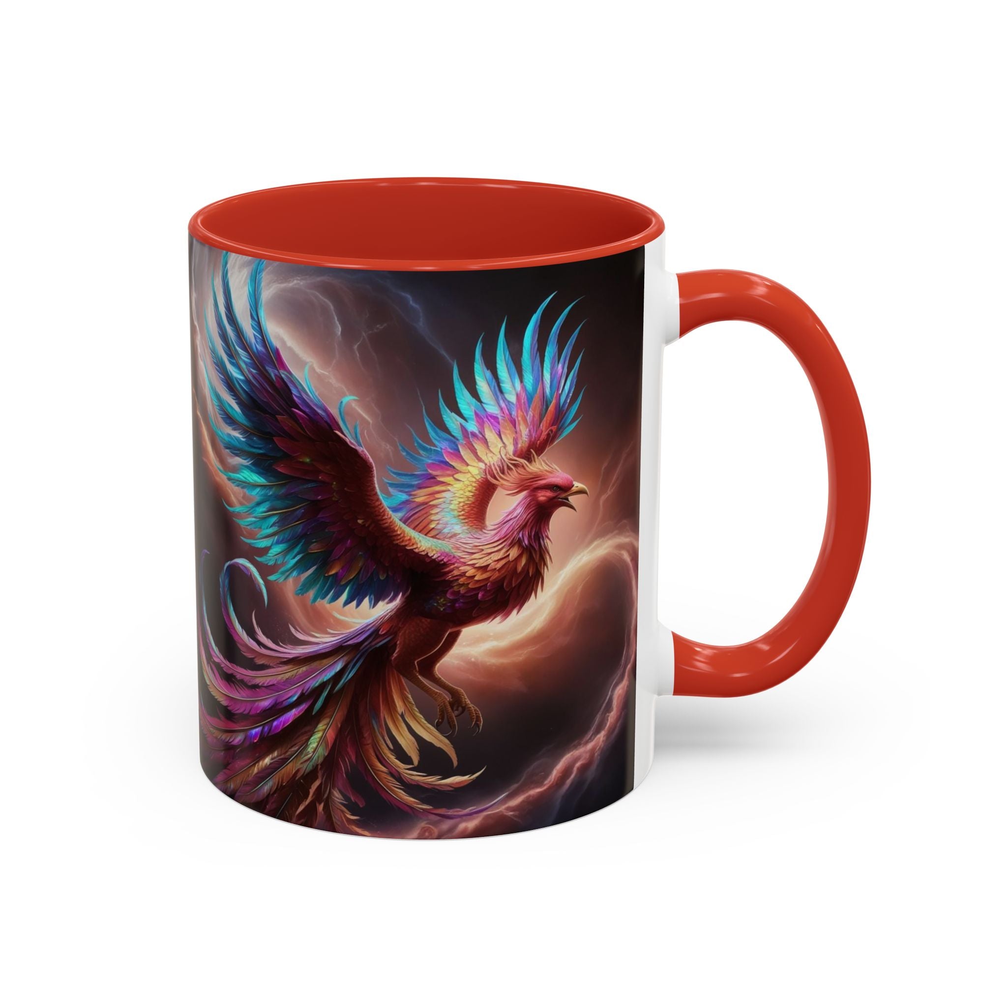 Phoenix Coffee Mug: Legendary Creature, Firebird Cryptid Coffee Cup, Renewal Rebirth