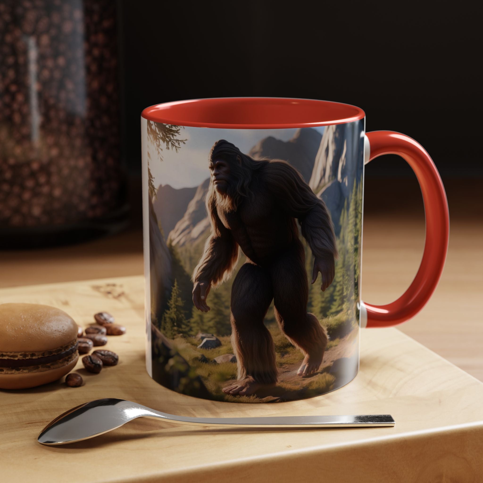 Bigfoot Coffee Cup: Sasquatch Coffee Mug, Pacific Northwest Cryptid, Mythical Creature