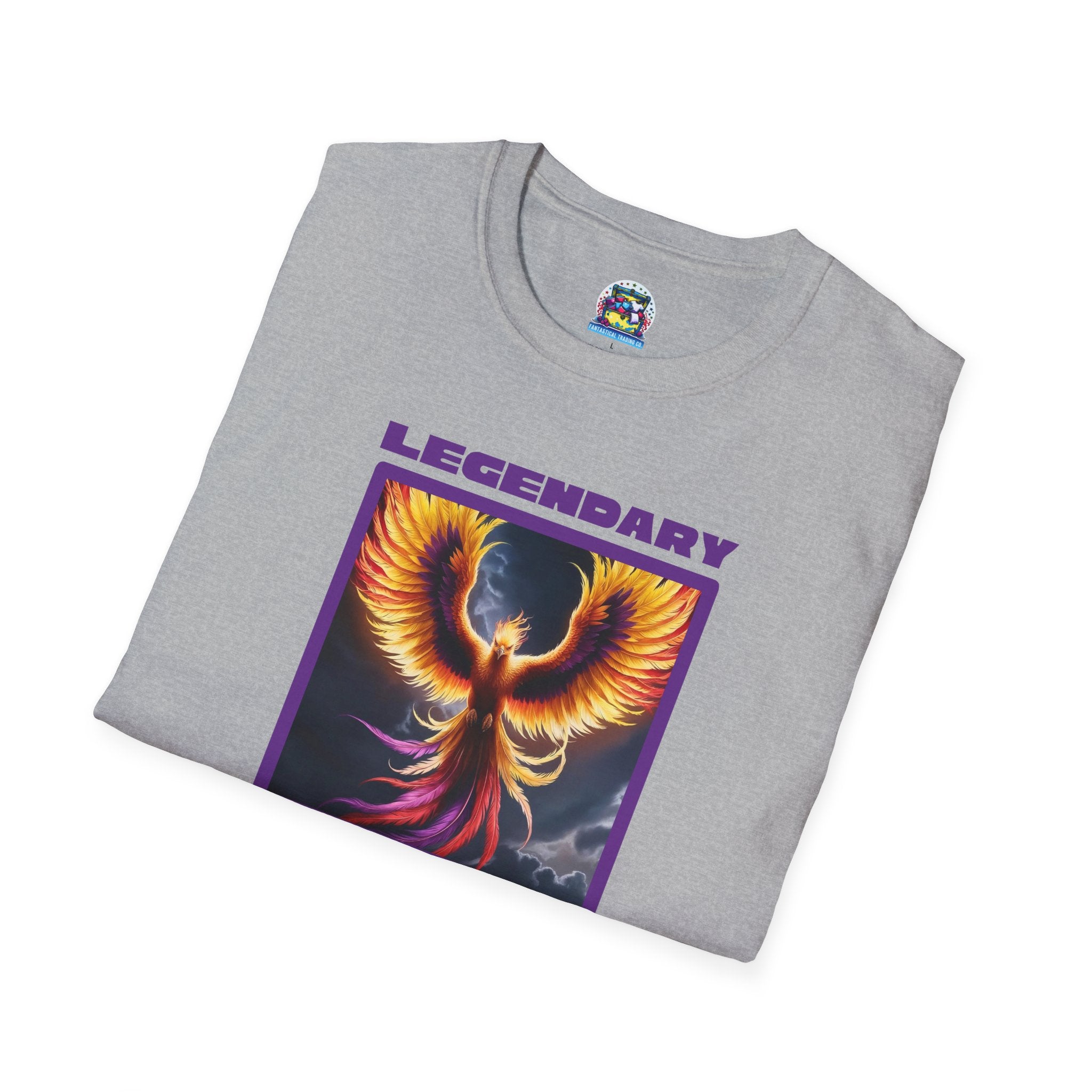 Phoenix Graphic Tee: Mythical Creature, Soft Cotton Shirt, Rise from the Ashes