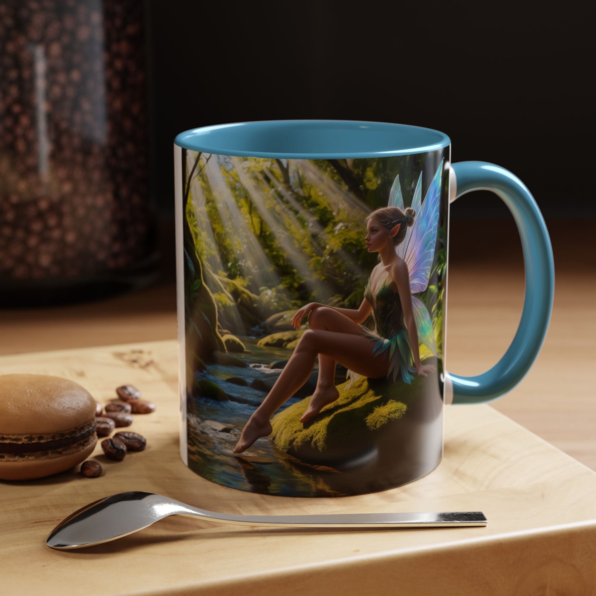 Fairy Garden Mug: Enchanted Forest Coffee Cup, Cottagecore Fantasy Gift