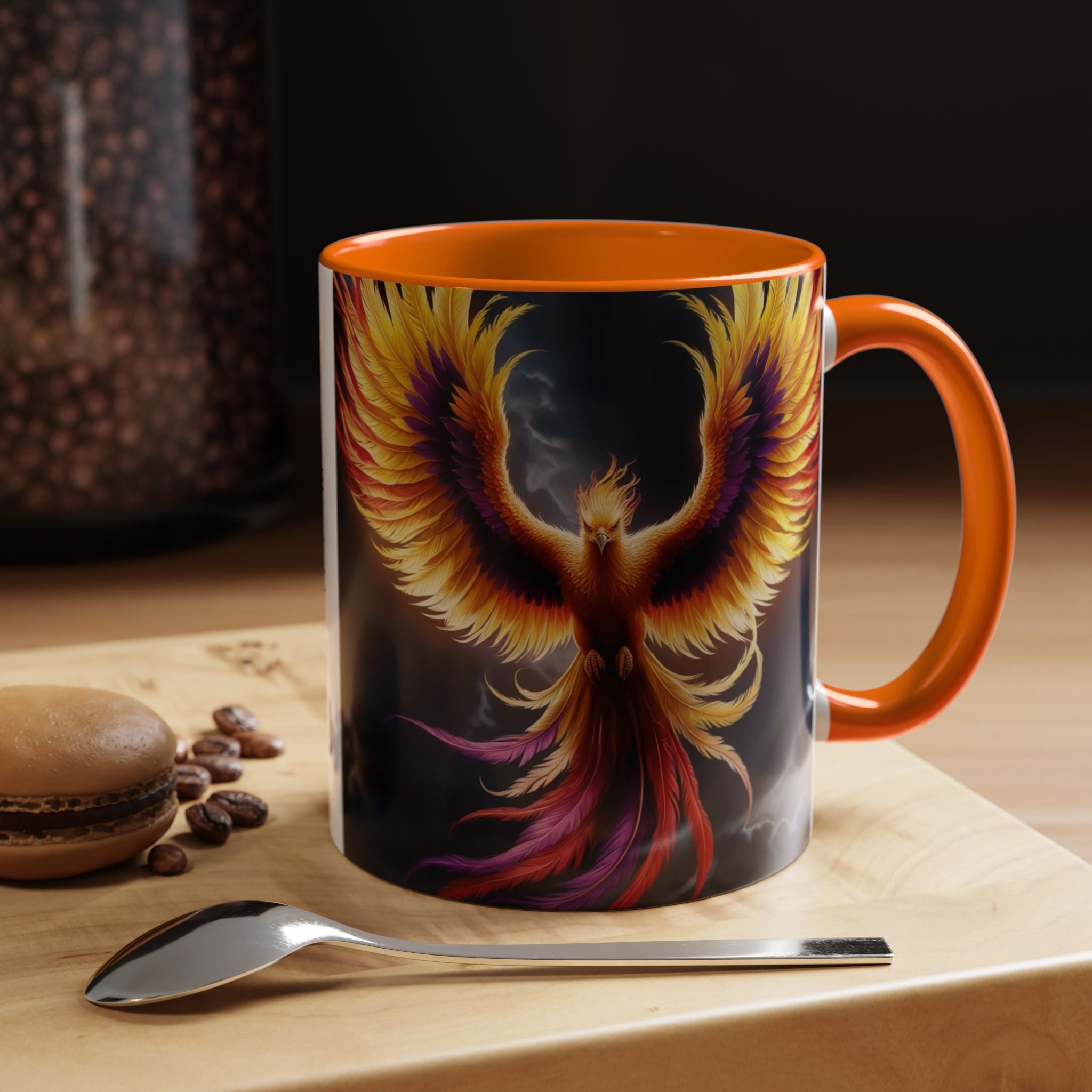 Phoenix Coffee Mug: Mythical Firebird Ceramic Cup, Fantasy Mug, Legendary Creature