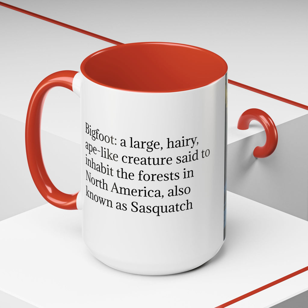 Bigfoot Coffee Mug: Sasquatch, Forest Cryptid, Mythical Creature, Camping Gift