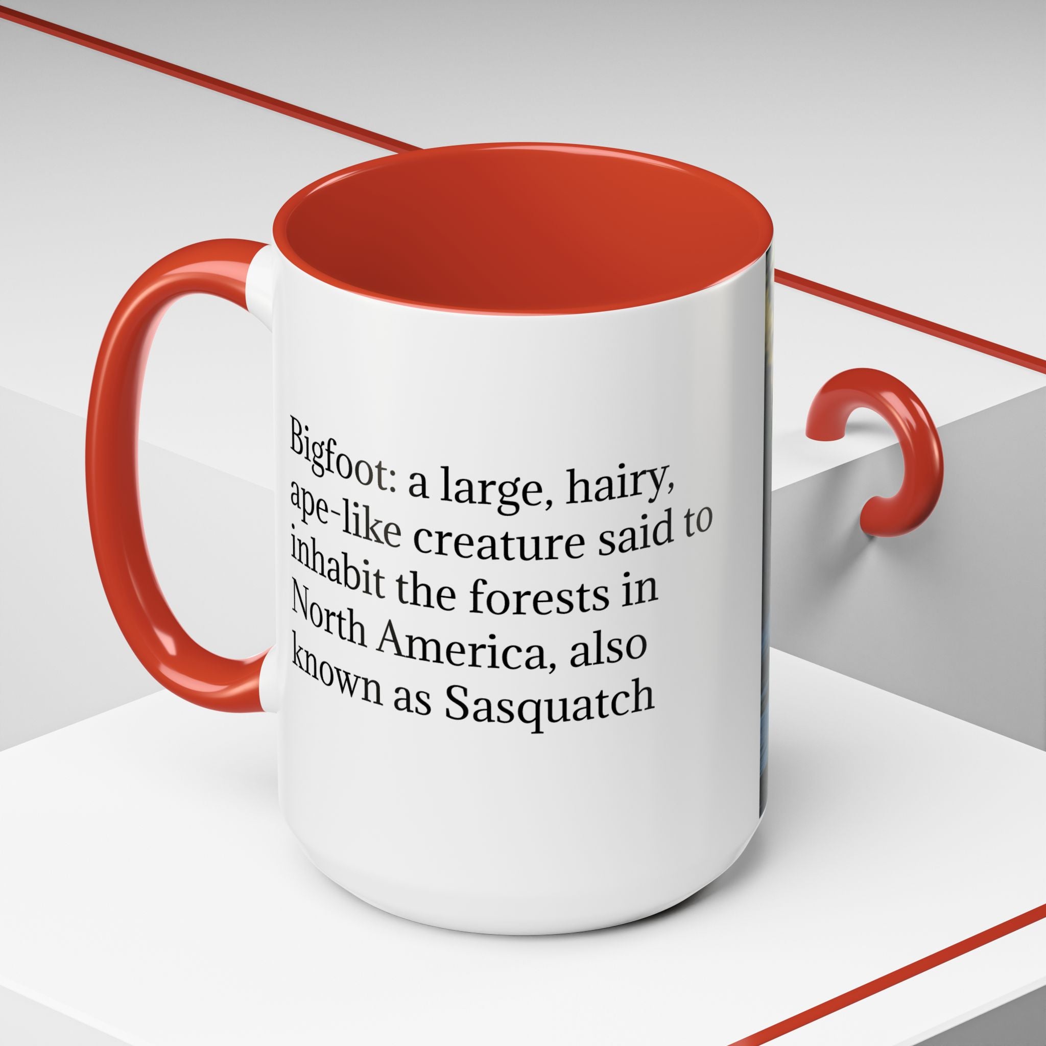 Bigfoot Coffee Mug: Sasquatch, Forest Cryptid, Mythical Creature, Camping Gift