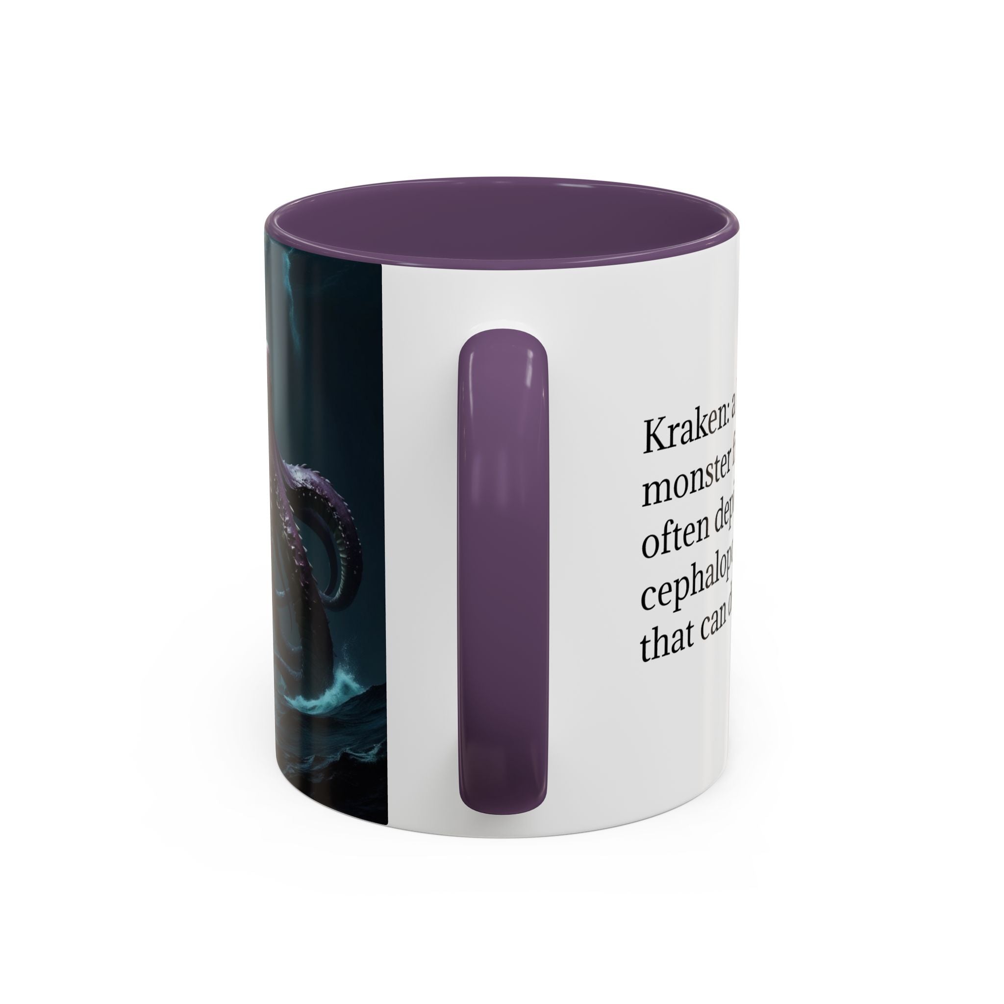 Kraken Coffee Cup: Giant Squid Coffee Mug, Mythical Creature, Octopus Gift