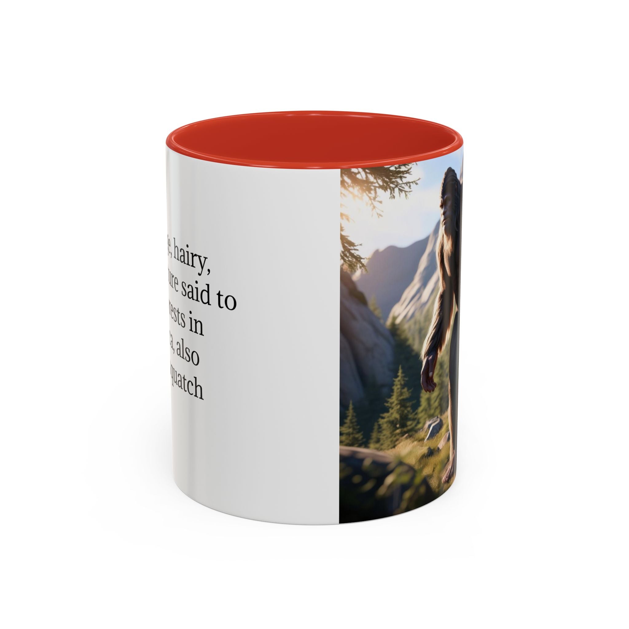Bigfoot Coffee Cup: Sasquatch Coffee Mug, Pacific Northwest Cryptid, Mythical Creature
