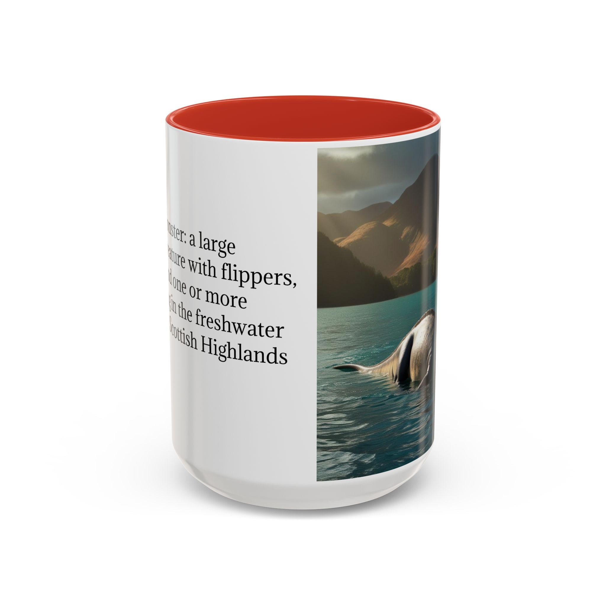 Loch Ness Monster Coffee Mug: Nessie Cryptid Gift, Scottish Sea Creature