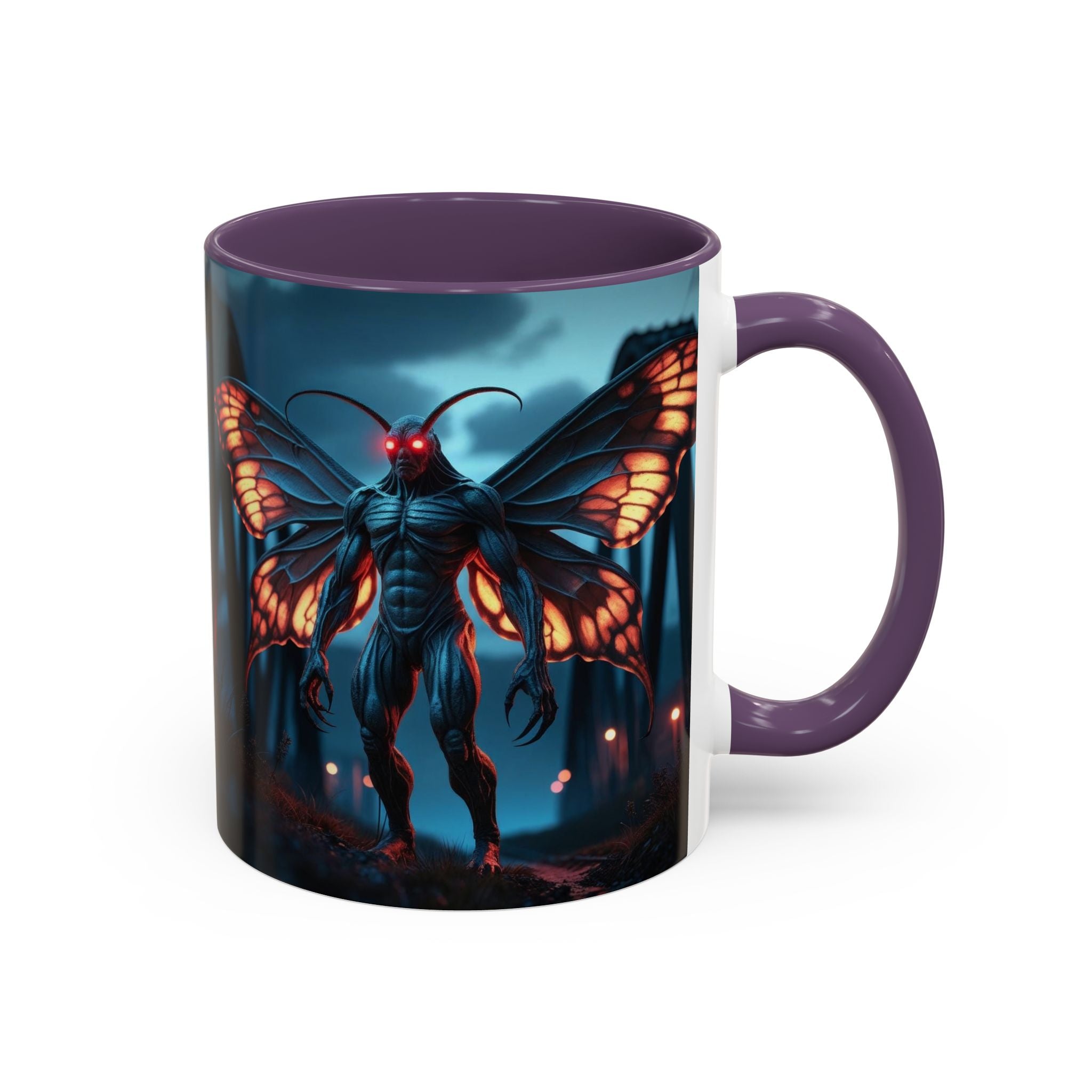 Mothman Coffee Mug: Supernatural Monster, Legendary Creature, Cryptid Gift (Bridge)