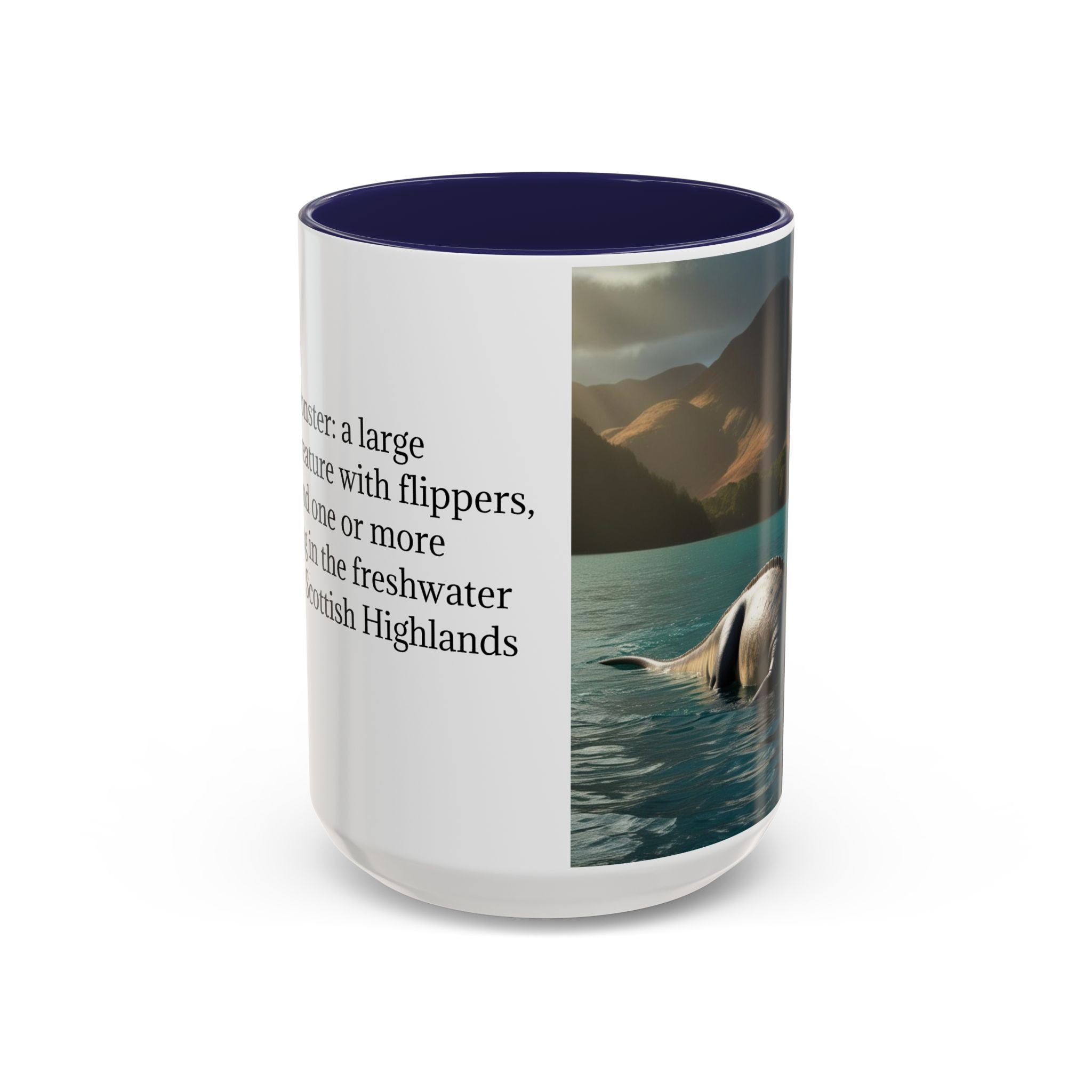 Loch Ness Monster Coffee Mug: Nessie Cryptid Gift, Scottish Sea Creature