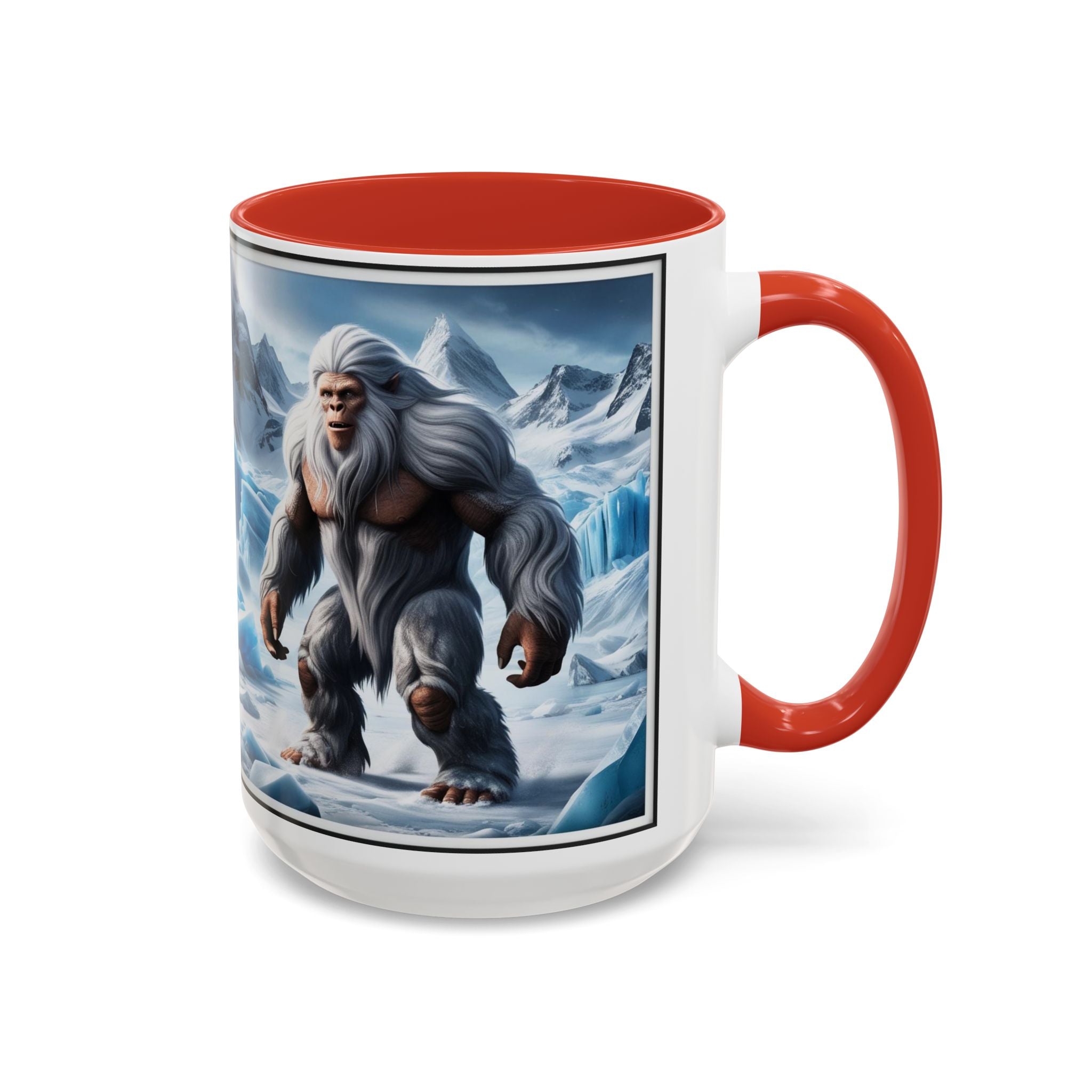 Yeti Coffee Mug: Abominable Snowman, Himalayan Mountain Cryptid, Bigfoot Camping Gift