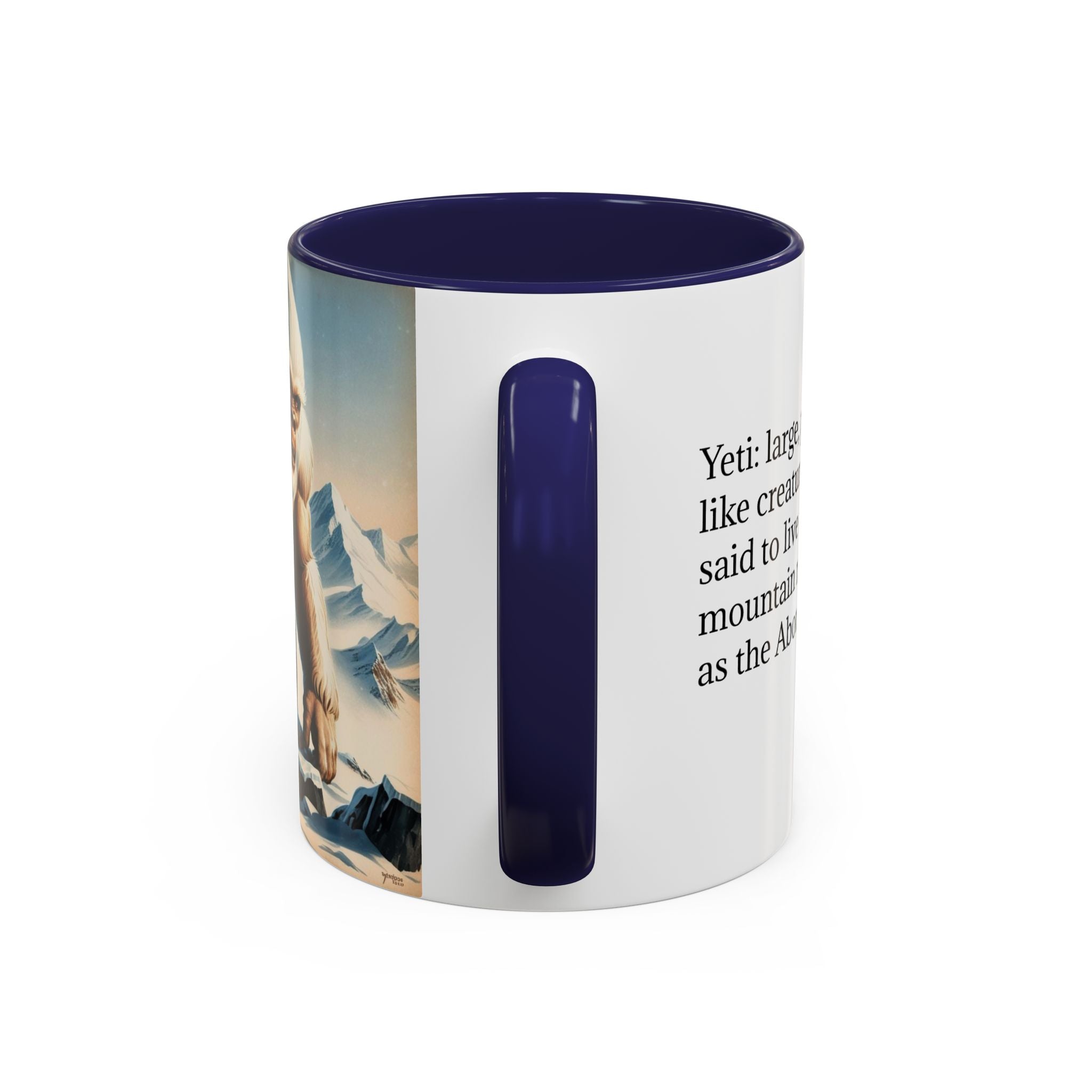 Abominable Snowman Coffee Mug: Himalayan Mountain Yeti, Mythical Creature, Sasquatch Gift