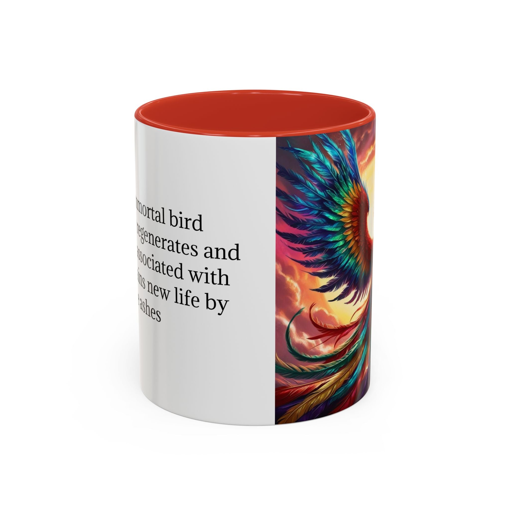 Phoenix Bird Coffee Cup: Mythical Creature, Firebird Coffee Mug, Rise from the Ashes