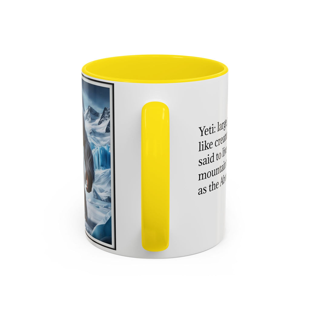 Yeti Coffee Mug: Abominable Snowman, Himalayan Mountain Cryptid, Bigfoot Camping Gift