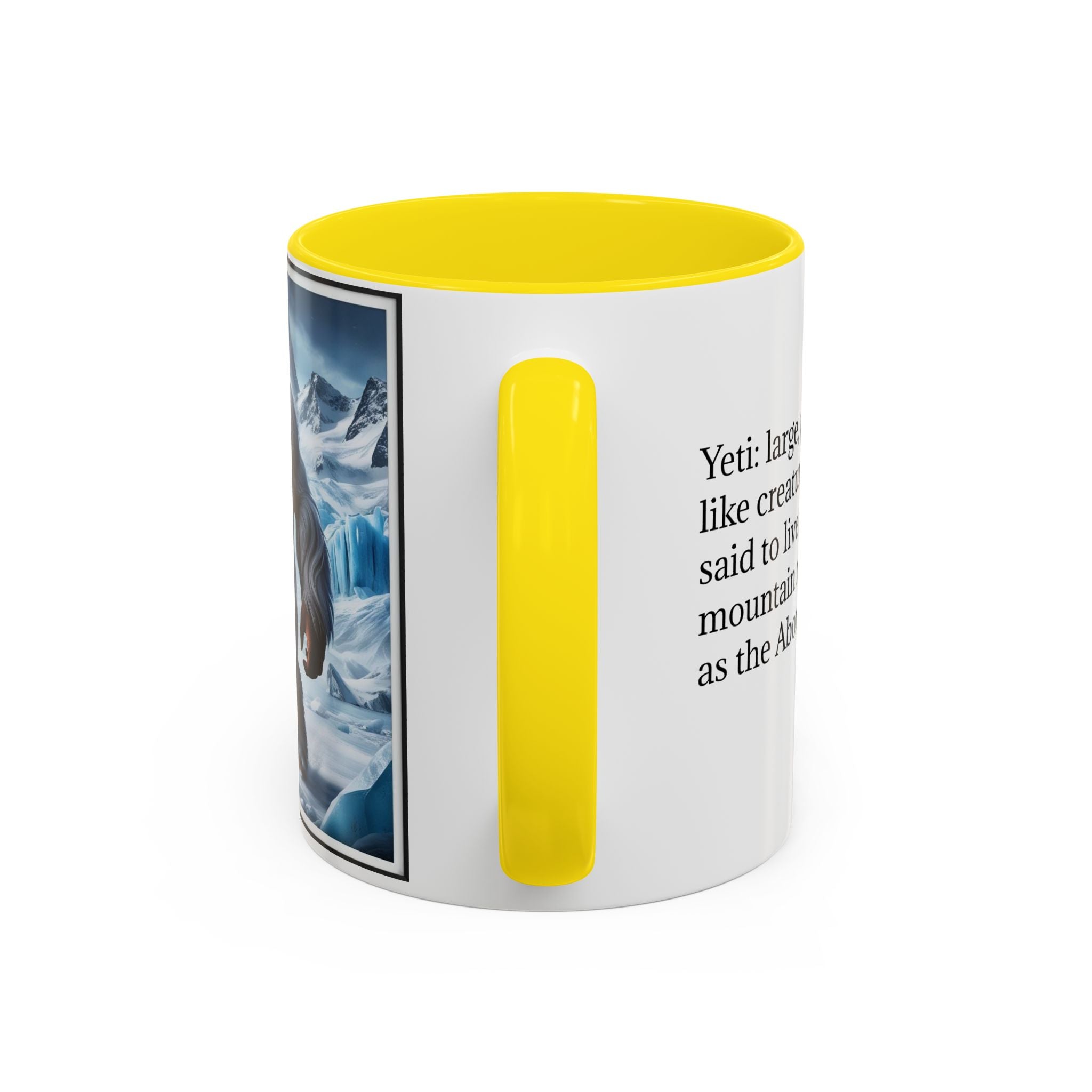 Yeti Coffee Mug: Abominable Snowman, Himalayan Mountain Cryptid, Bigfoot Camping Gift