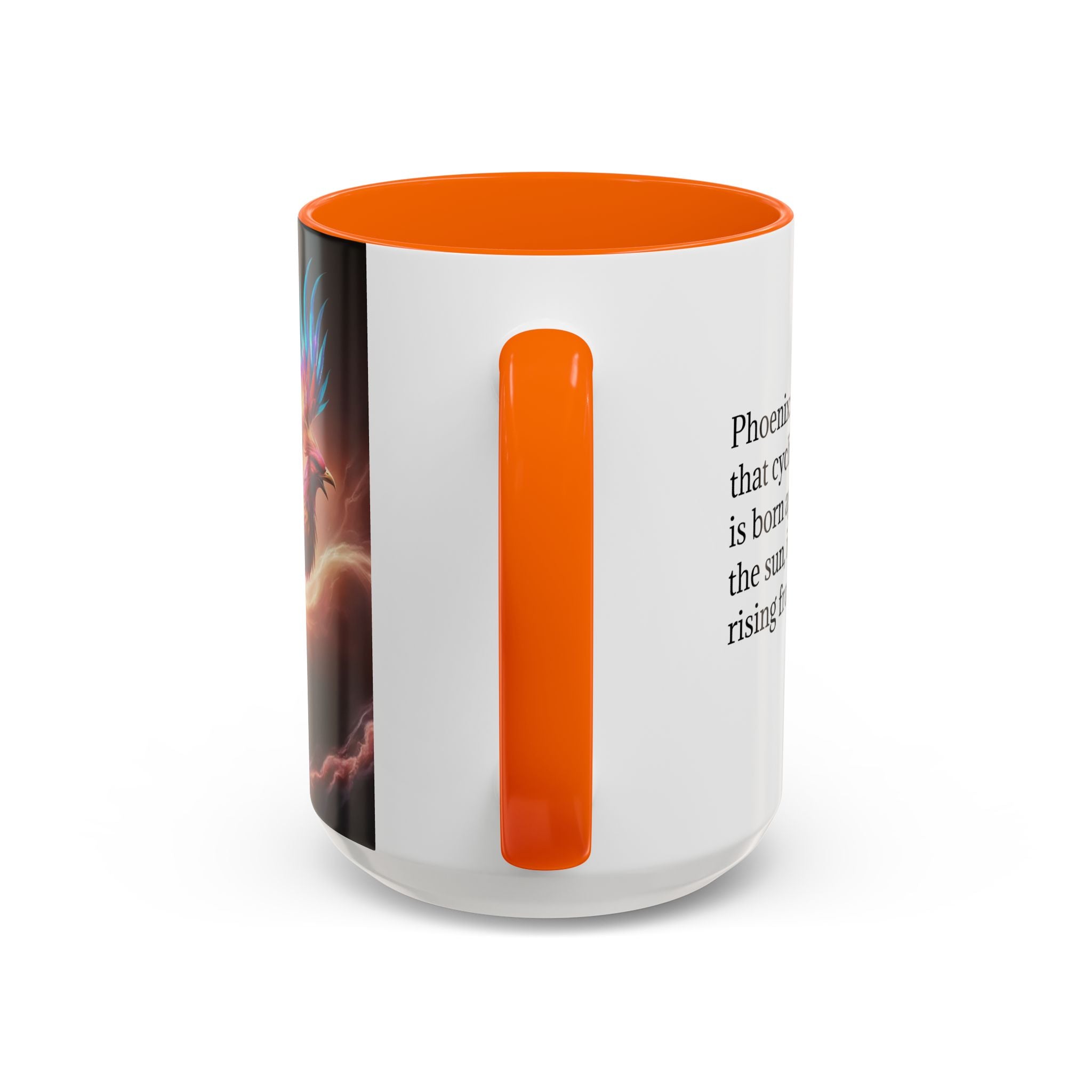 Phoenix Coffee Mug: Legendary Creature, Firebird Cryptid Coffee Cup, Renewal Rebirth
