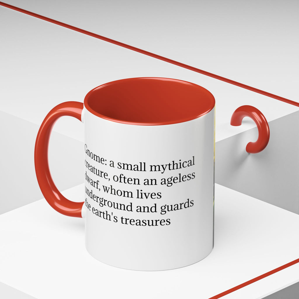 Gnome Coffee Mug:  Scandinavian Nisse, Nordic Folklore Gift, Enchanted Mushroom Garden