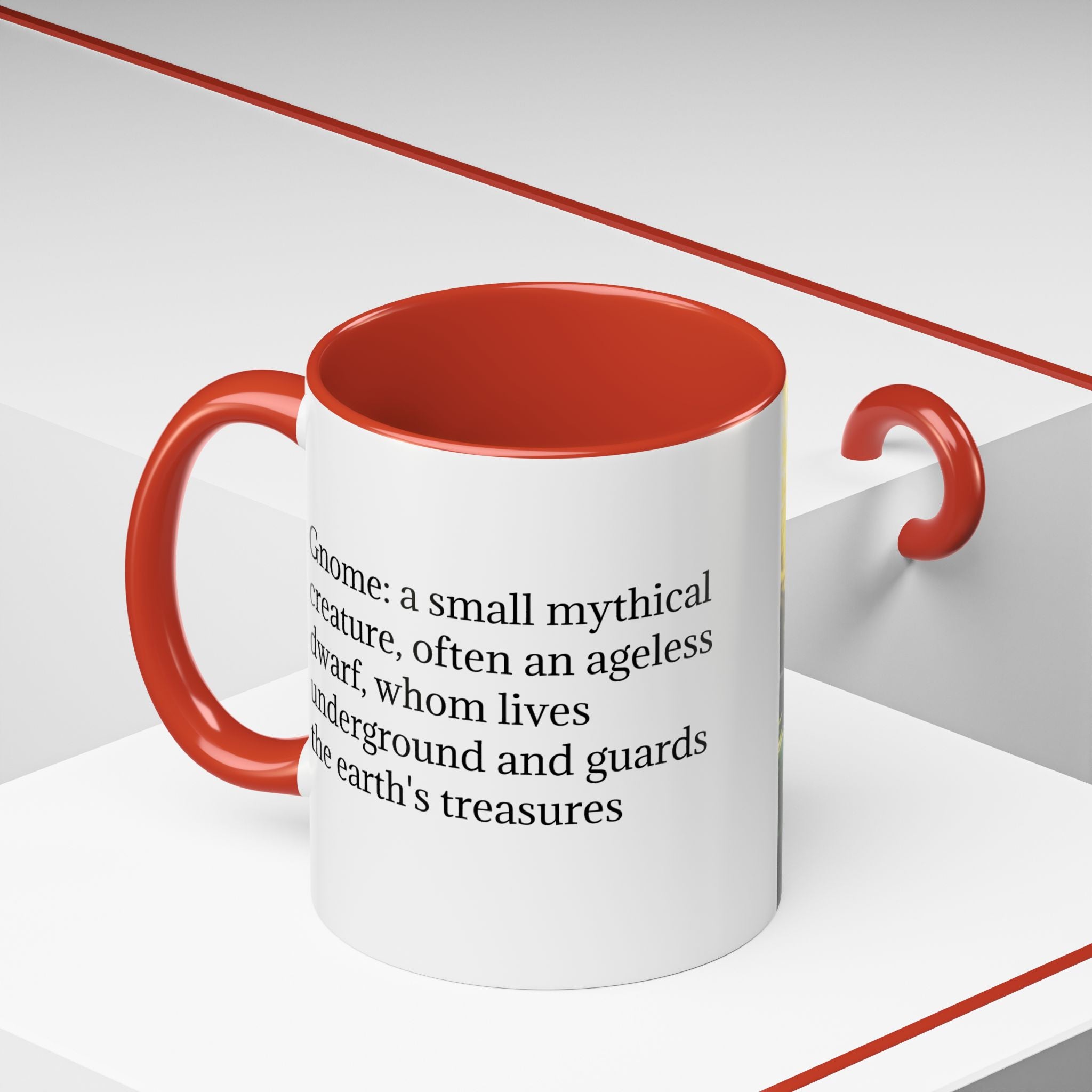 Gnome Coffee Mug:  Scandinavian Nisse, Nordic Folklore Gift, Enchanted Mushroom Garden