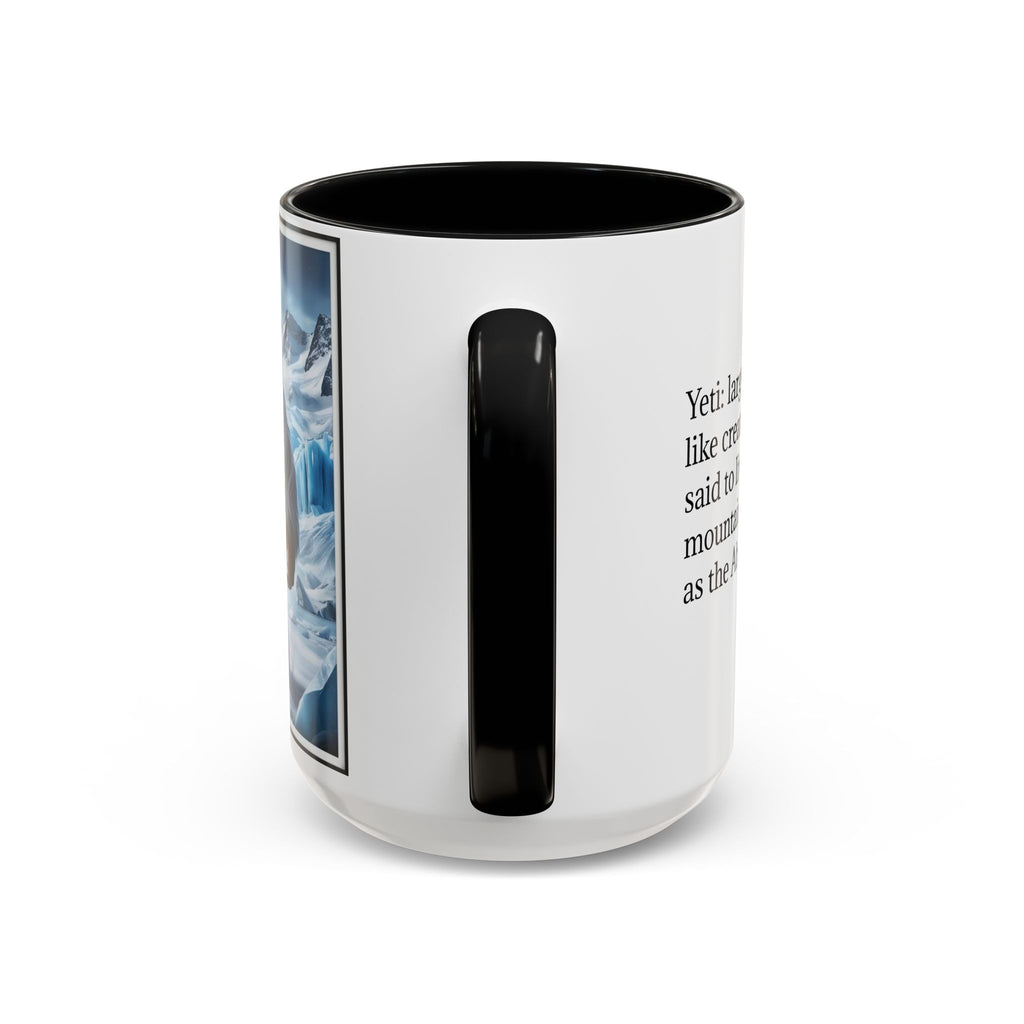 Yeti Coffee Mug: Abominable Snowman, Himalayan Mountain Cryptid, Bigfoot Camping Gift