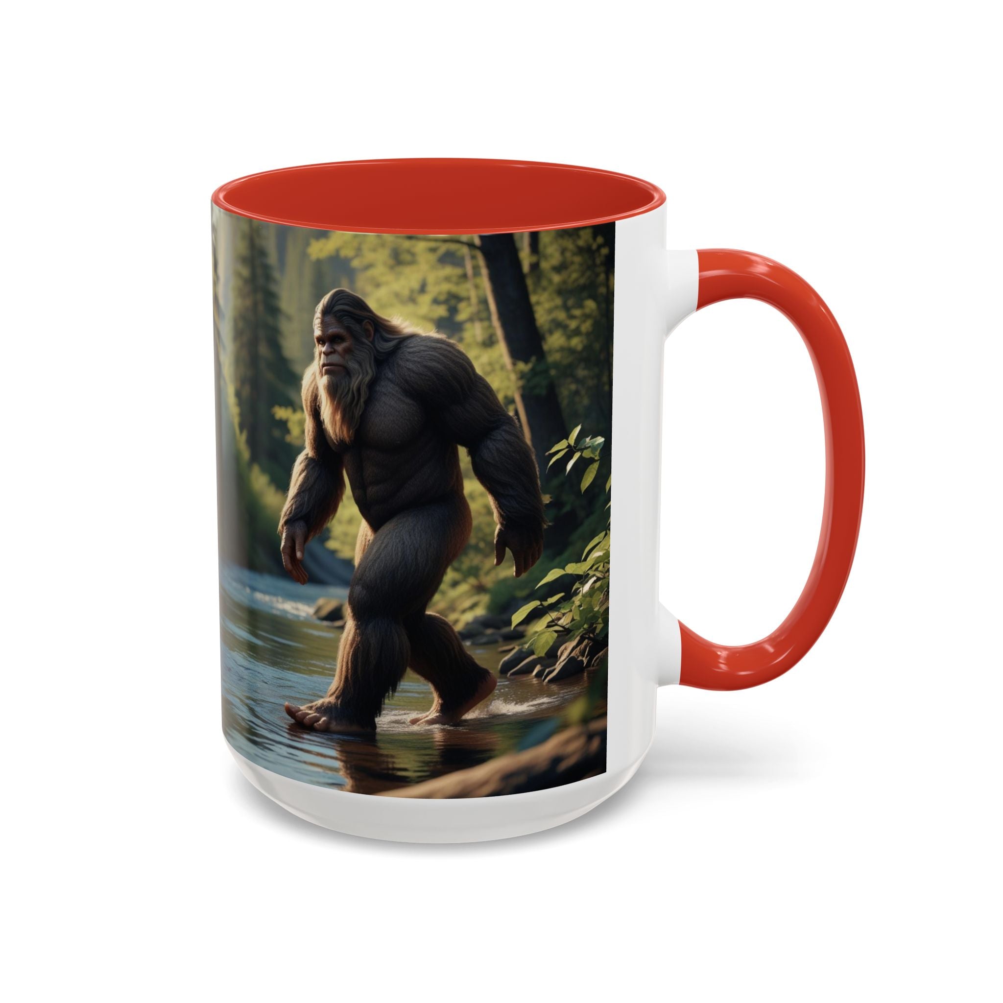 Bigfoot Coffee Mug: Sasquatch, Forest Cryptid, Mythical Creature, Camping Gift