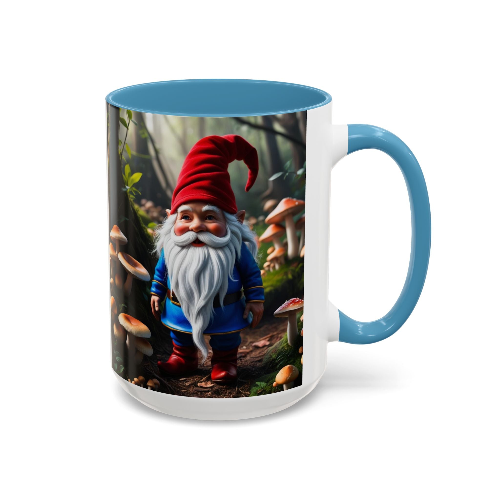 Gnome Coffee Mug: Nordic Folklore Gift, Scandinavian Nisse, Enchanted Mushroom Garden