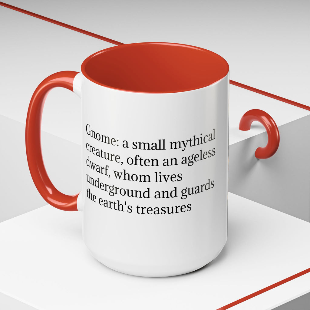 Gnome Coffee Mug: Nordic Folklore Gift, Scandinavian Nisse, Enchanted Mushroom Garden