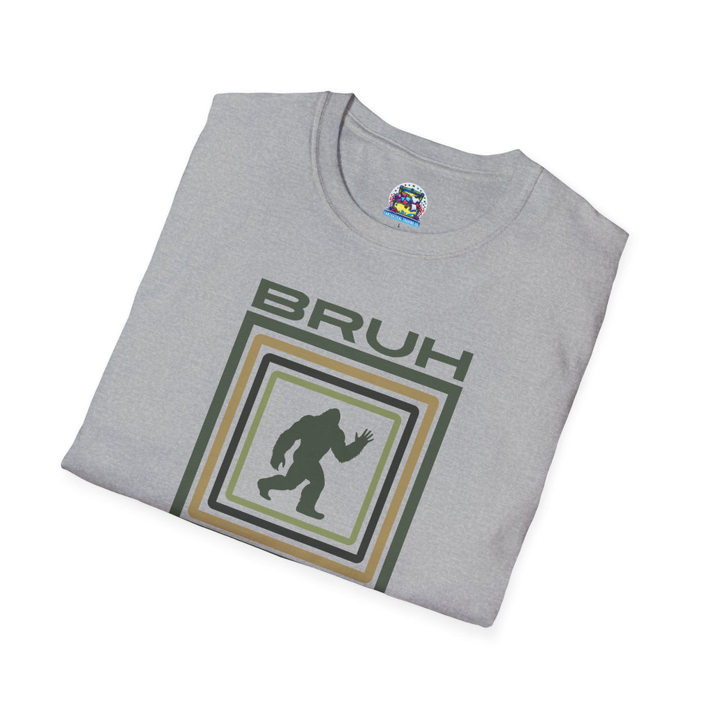 Bigfoot Graphic Tee: Sasquatch Shirt, Bruh, Mythical Cryptid, Soft Cotton T-Shirt