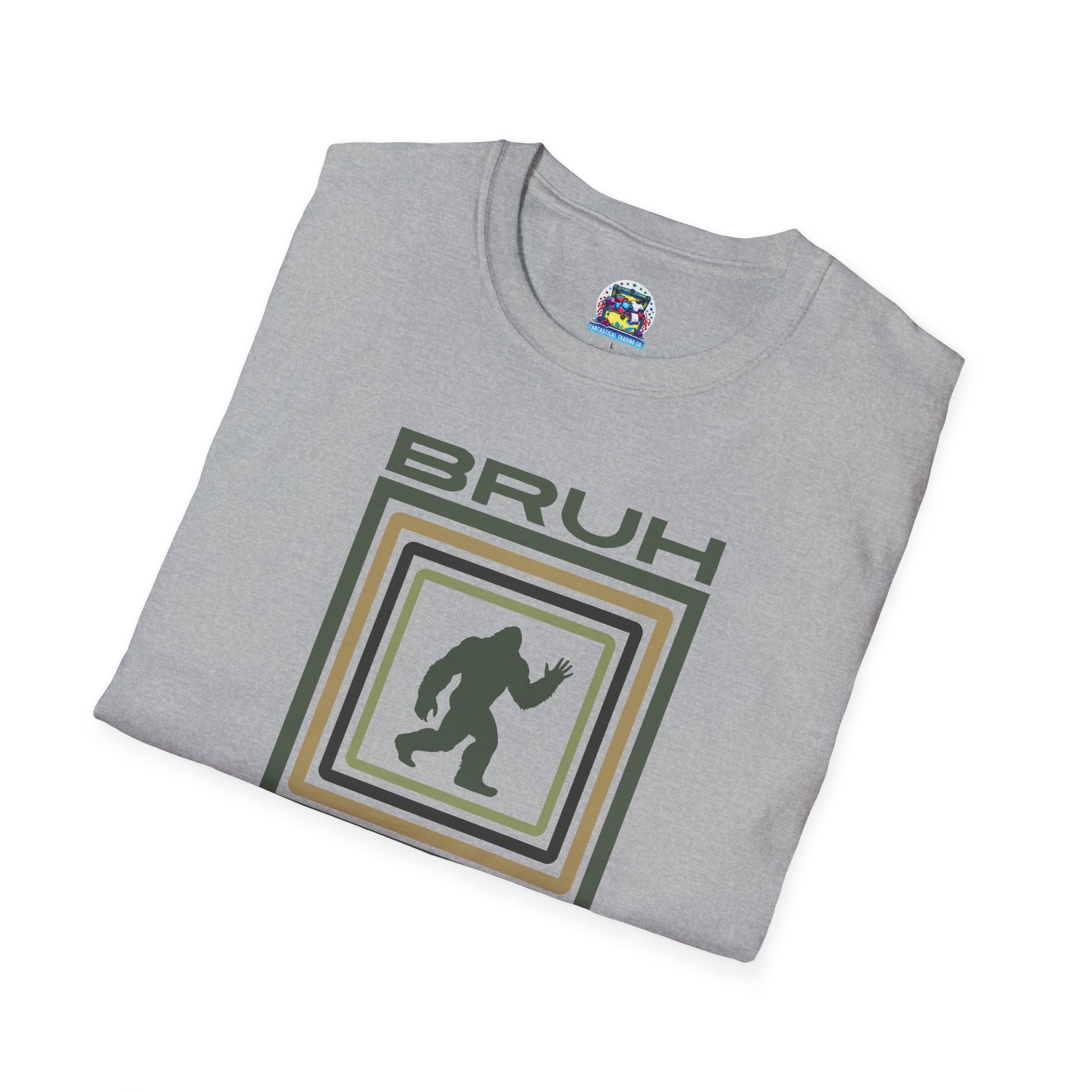 Bigfoot Graphic Tee: Sasquatch Shirt, Bruh, Mythical Cryptid, Soft Cotton T-Shirt