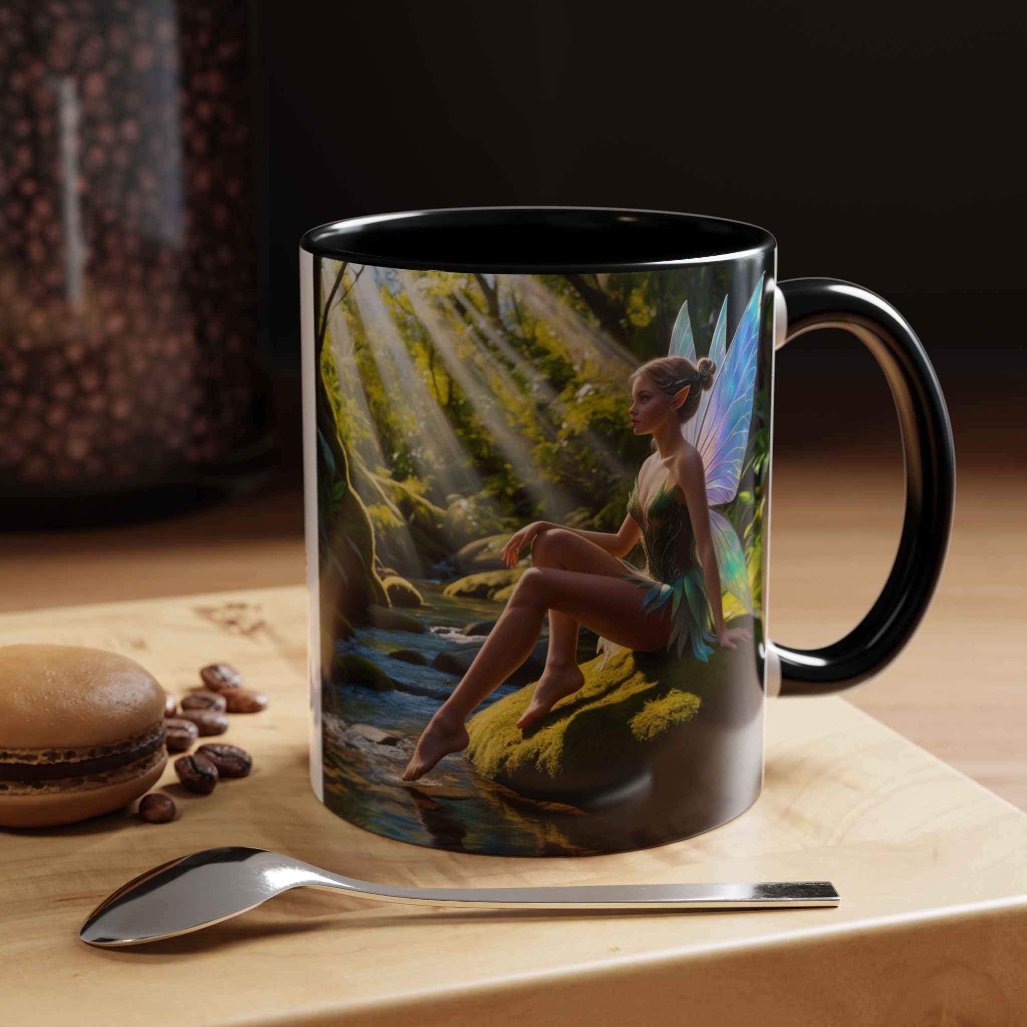 Fairy Garden Mug: Enchanted Forest Coffee Cup, Cottagecore Fantasy Gift
