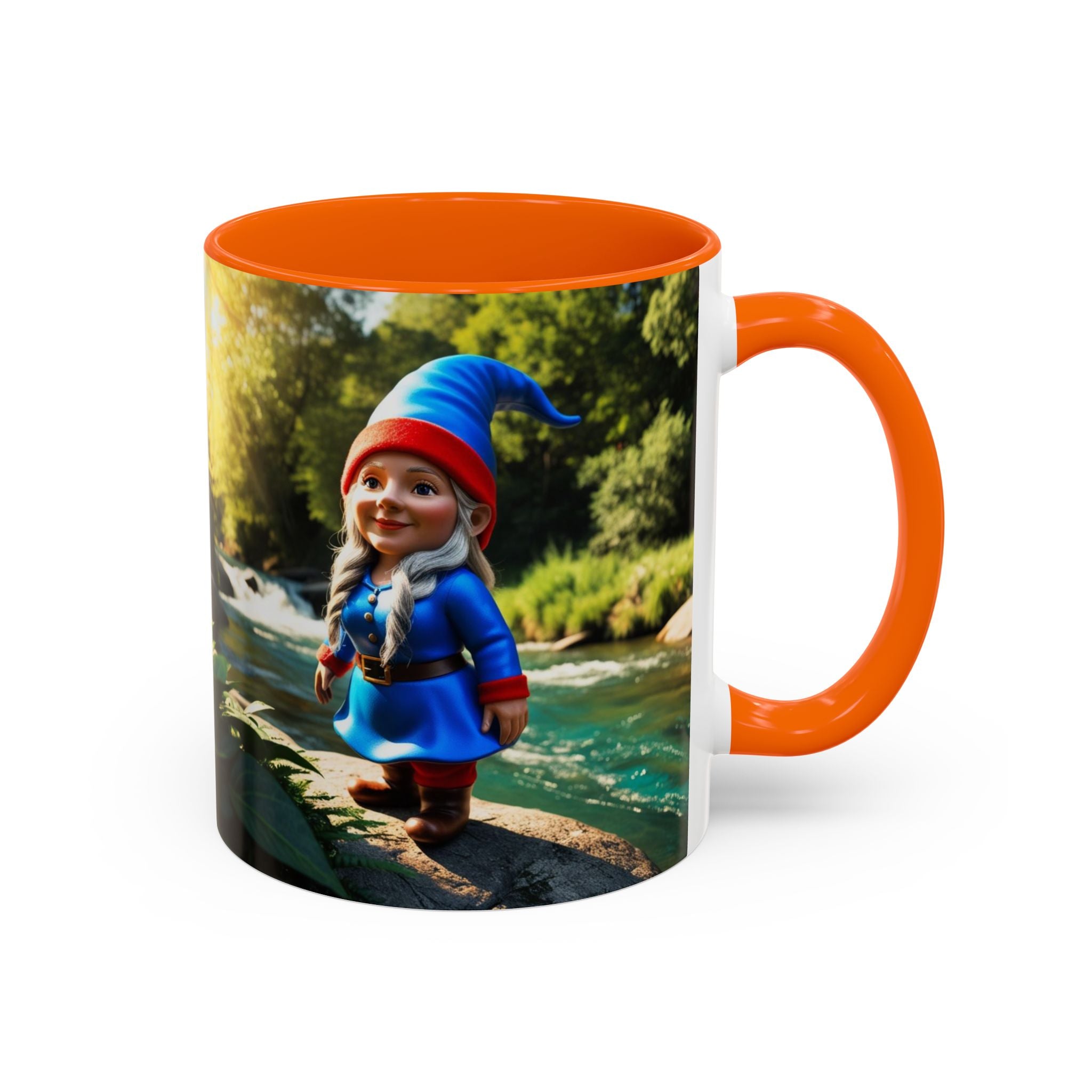 Gnome Coffee Mug:  Scandinavian Nisse, Nordic Folklore Gift, Enchanted Mushroom Garden