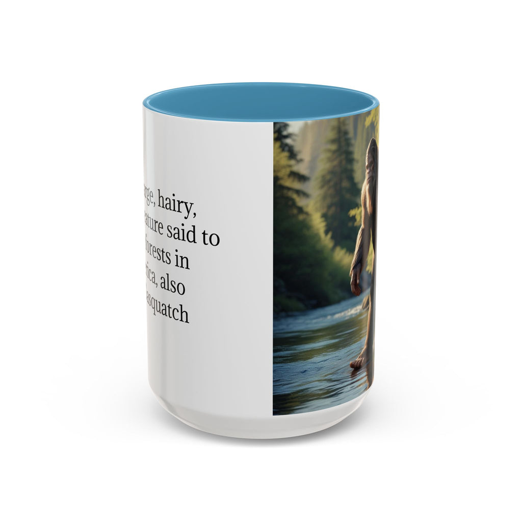 Bigfoot Coffee Mug: Sasquatch, Forest Cryptid, Mythical Creature, Camping Gift