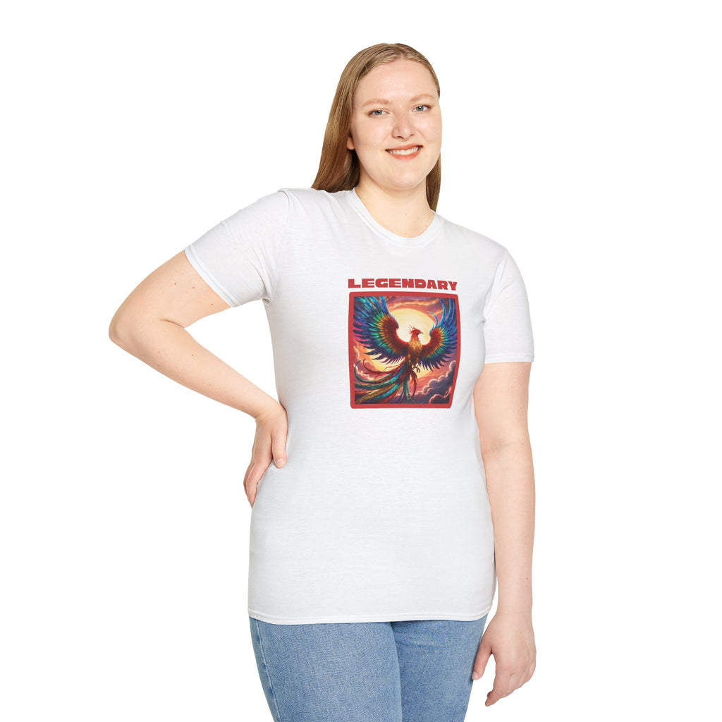 Phoenix Graphic Tee: Legendary Bird, Soft Cotton Shirt, Phoenix Rising Gift