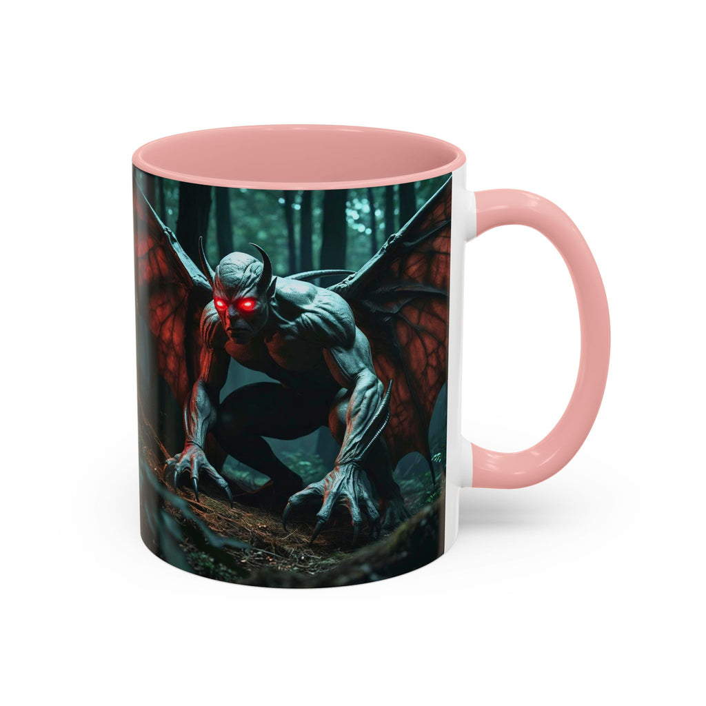 Mothman Mug: Supernatural Monster, Cryptid Mug, Mythical Creature, Urban Legend (Crouching)