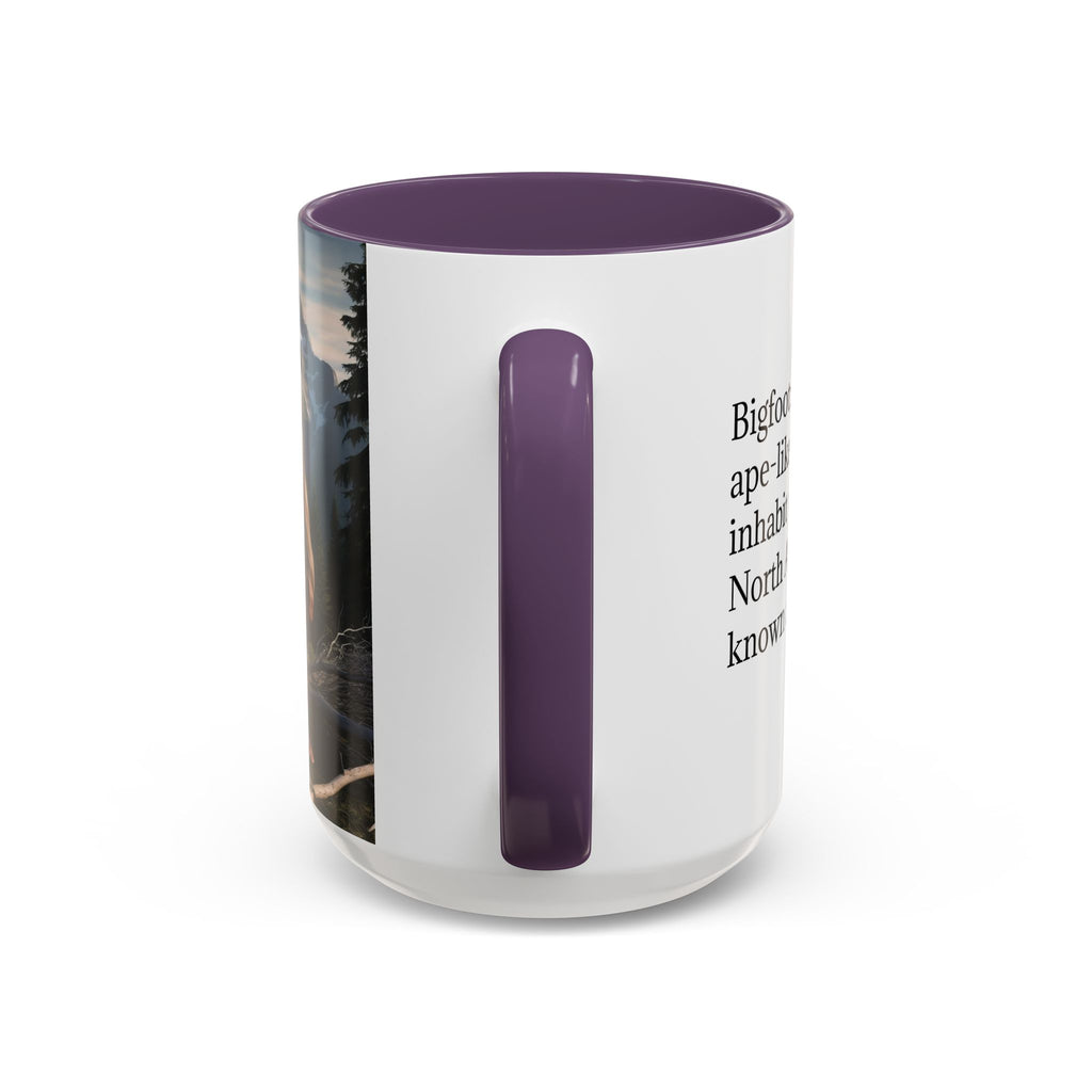 Bigfoot Mug: Sasquatch Coffee Cup, Mythical Creature, Camping Mugs for Men, Cryptozoology