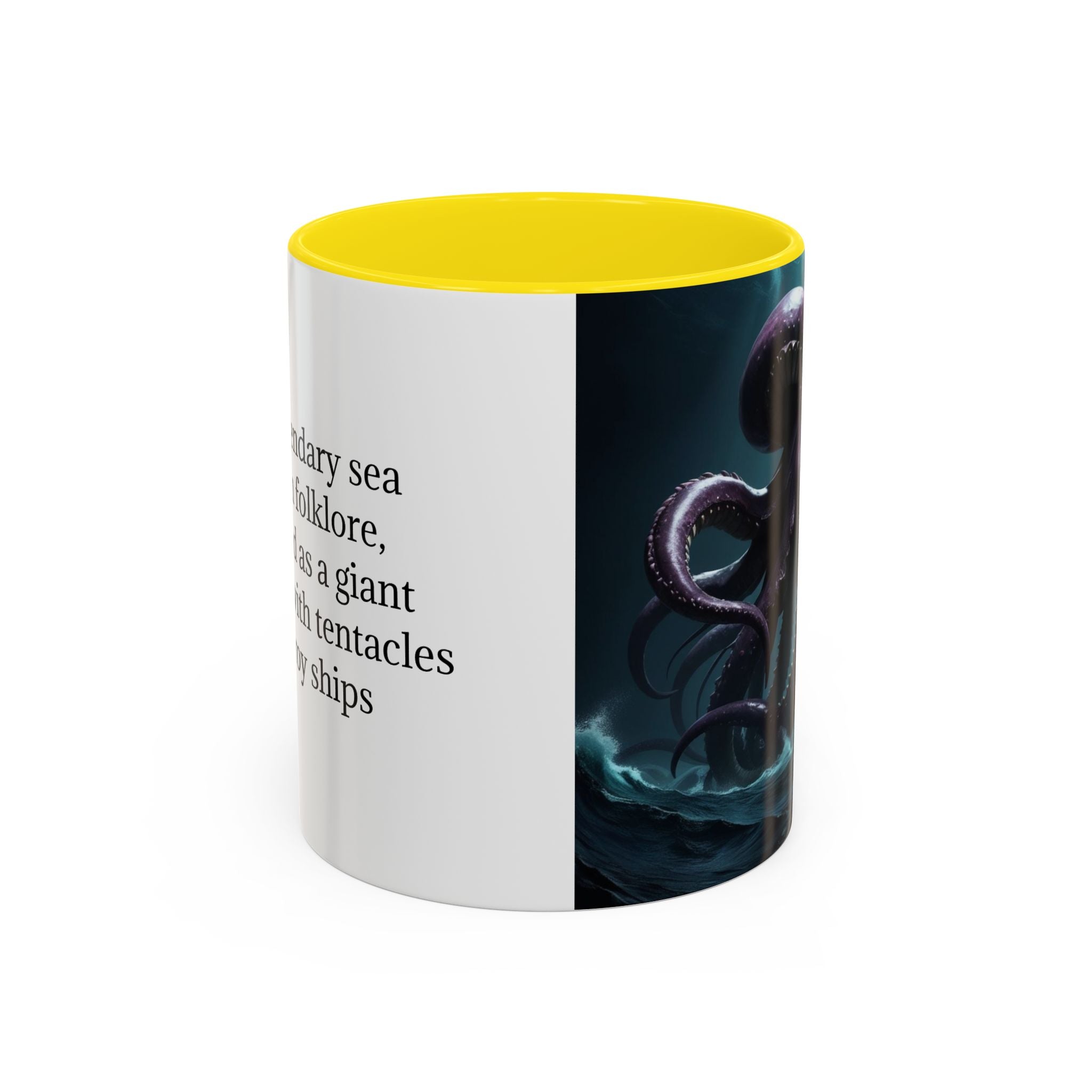 Kraken Coffee Cup: Giant Squid Coffee Mug, Mythical Creature, Octopus Gift