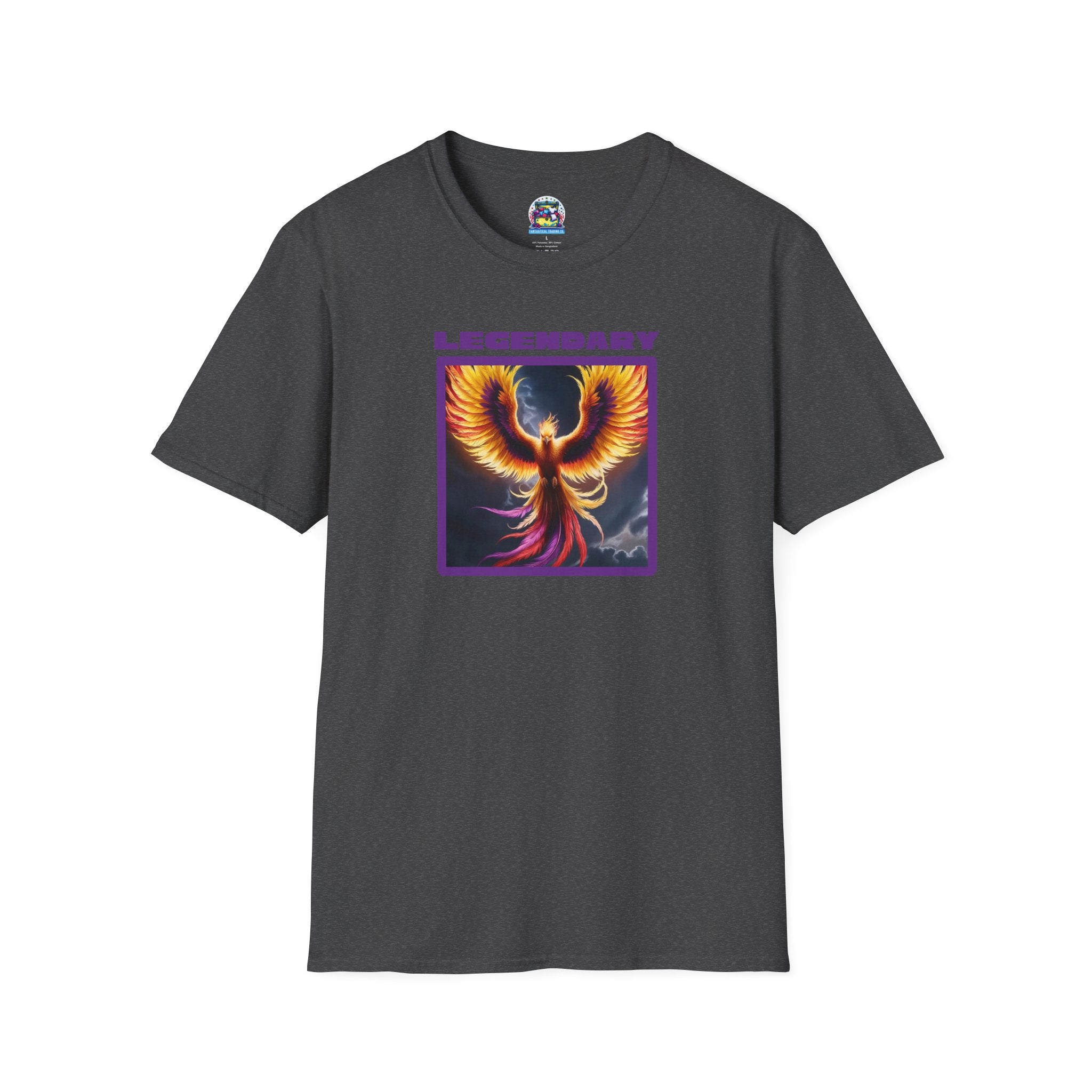 Phoenix Graphic Tee: Mythical Creature, Soft Cotton Shirt, Rise from the Ashes