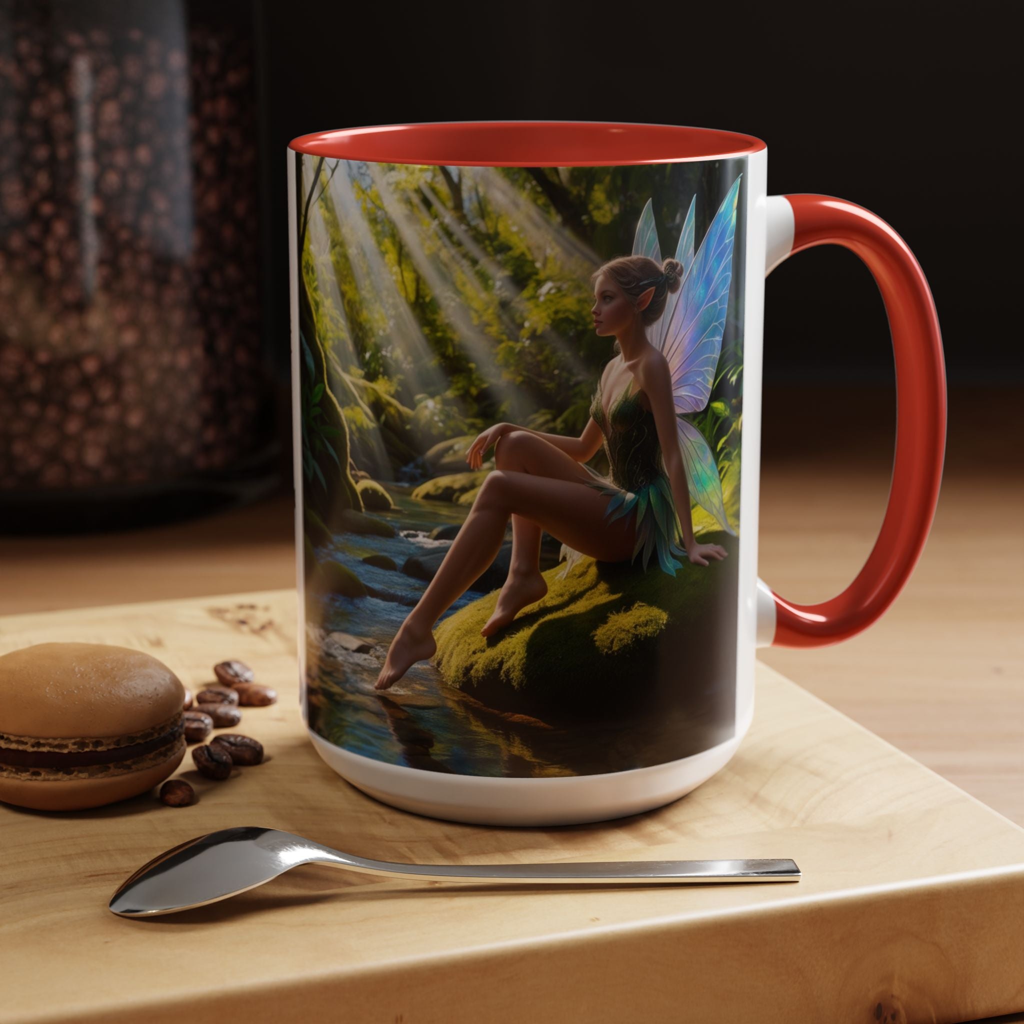 Fairy Garden Mug: Enchanted Forest Coffee Cup, Cottagecore Fantasy Gift